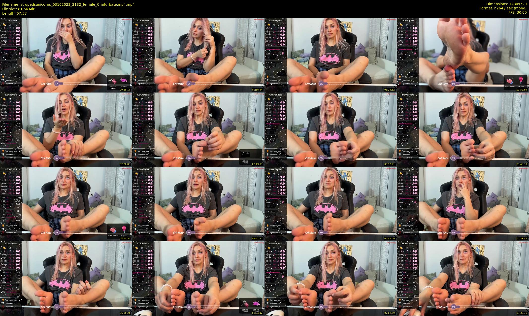 strupedsunicorns — 8 minute Chaturbate couple cam show recording, 720p, Oct 3, 2023