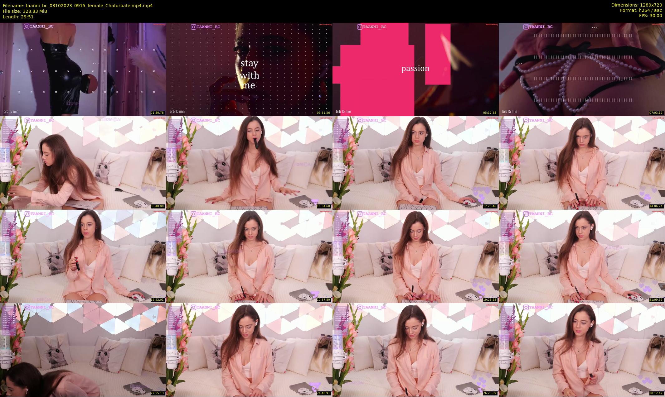 taanni_bc — 30 minute Chaturbate female cam show recording, 720p, Oct 3, 2023