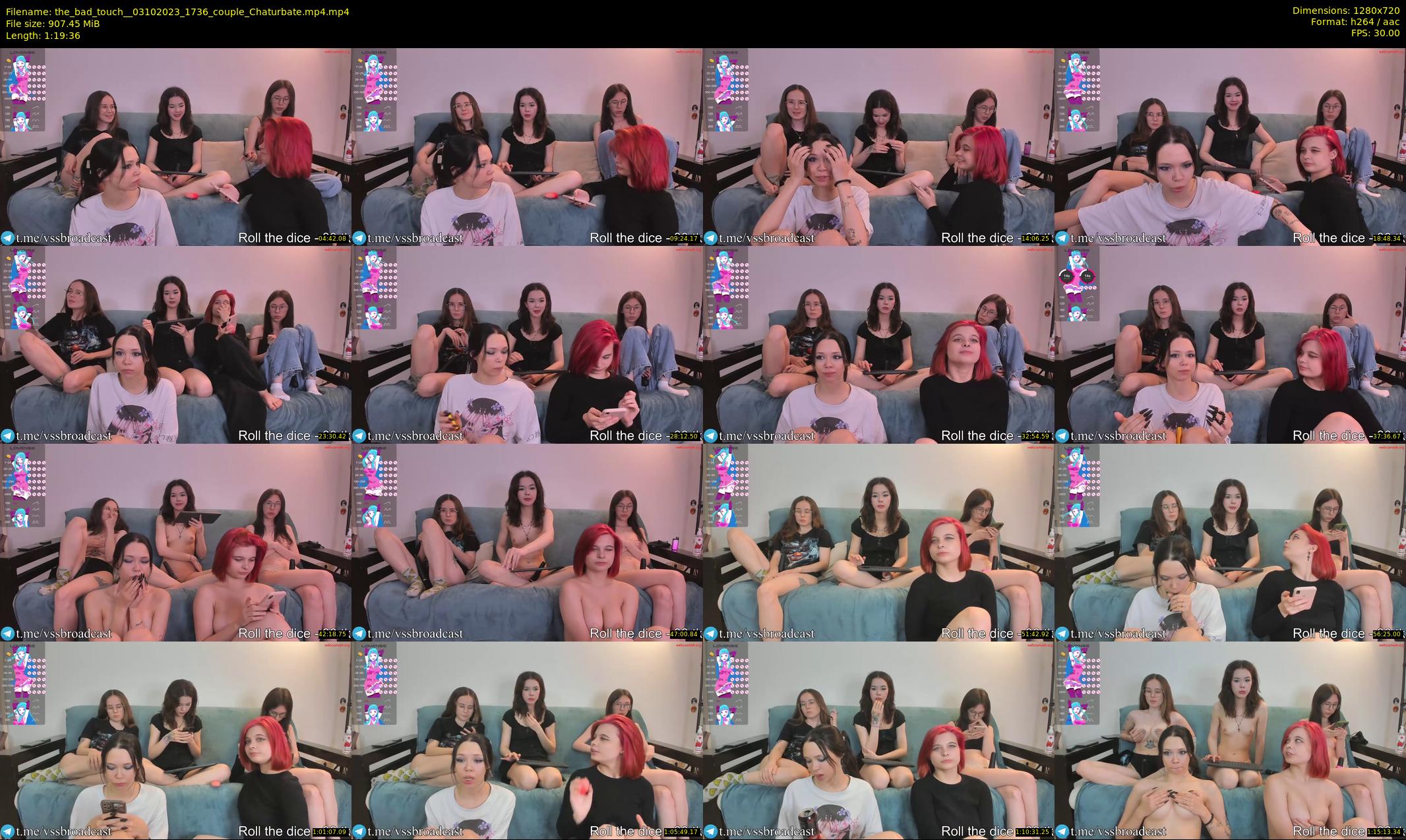 the_bad_touch_ — 80 minute Chaturbate couple cam show recording, 720p, Oct 3, 2023
