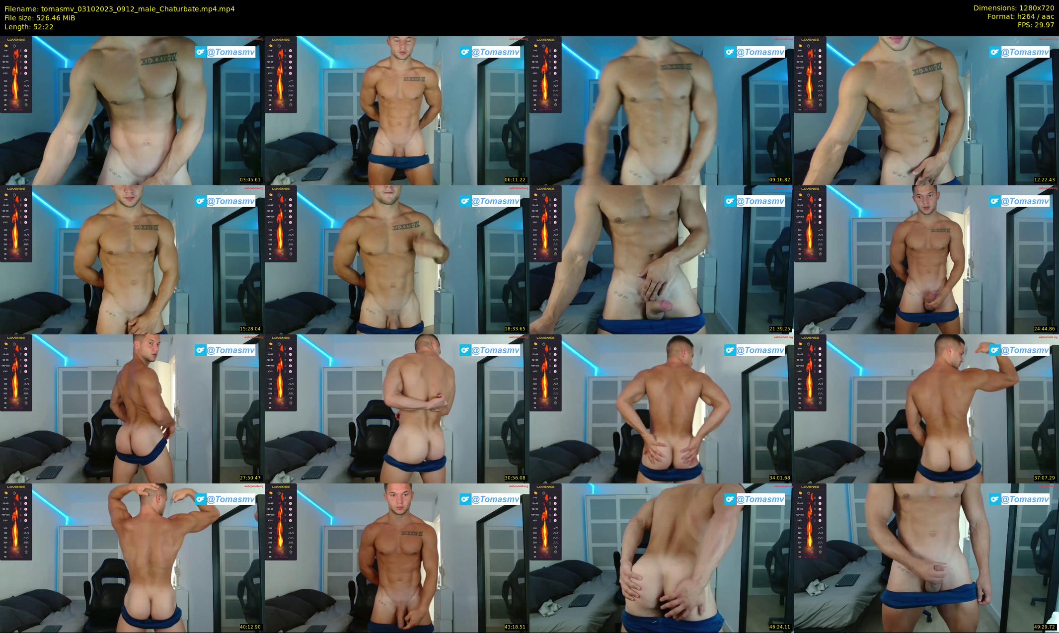 tomasmv — 53 minute Chaturbate male cam show recording, 720p, Oct 3, 2023
