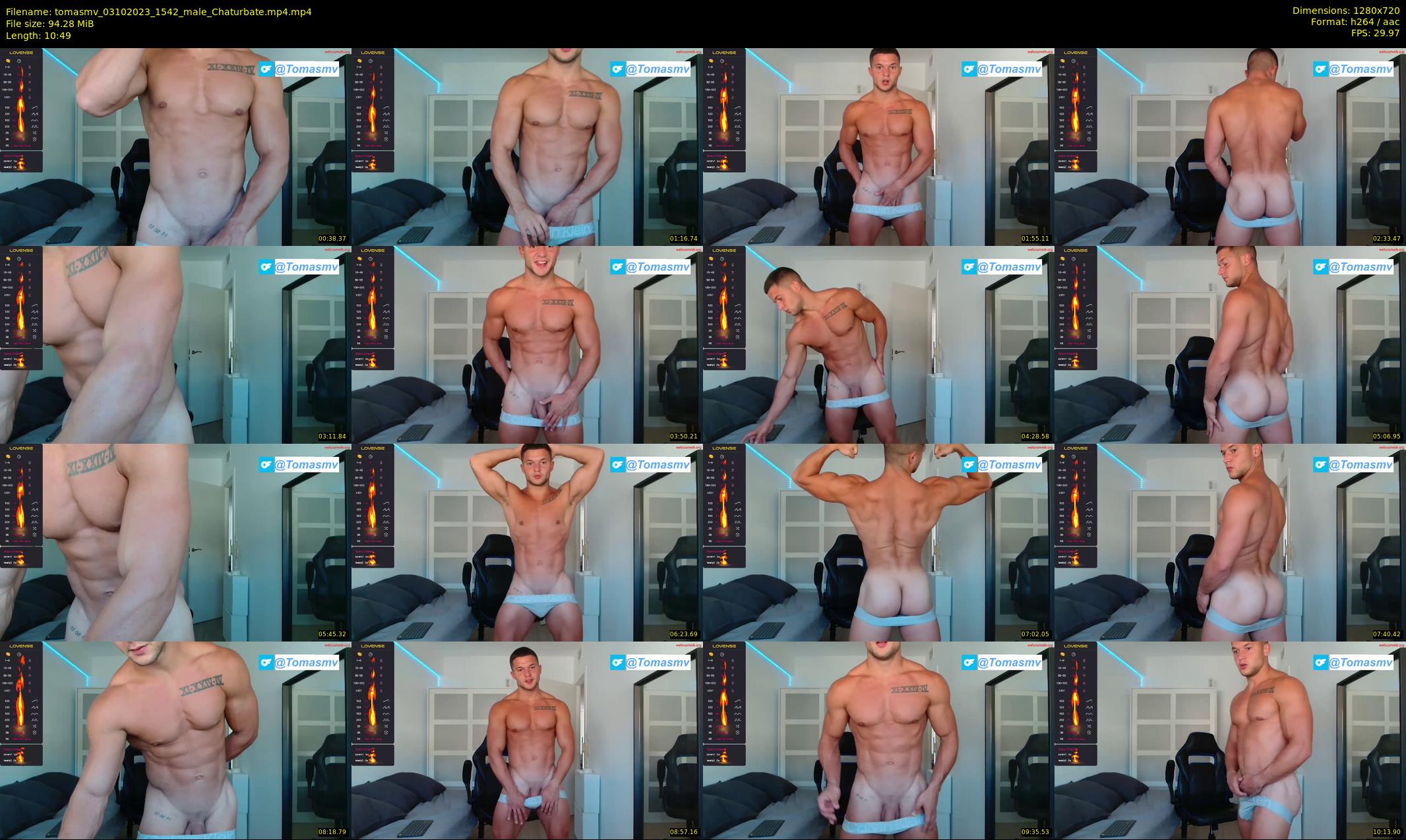 tomasmv — 11 minute Chaturbate male cam show recording, 720p, Oct 3, 2023
