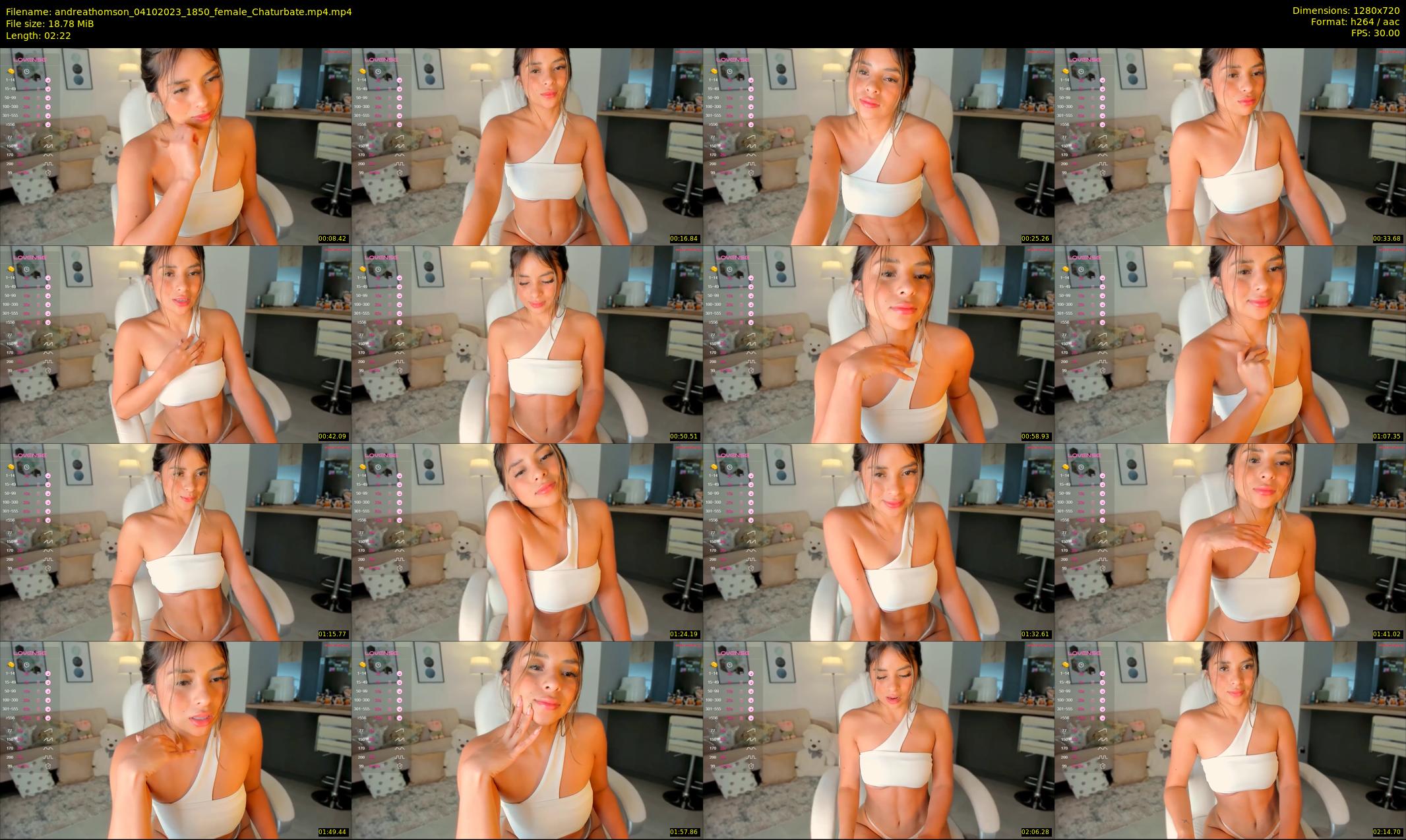 andreathomson — 3 minute Chaturbate female cam show recording, 720p, Oct 4, 2023