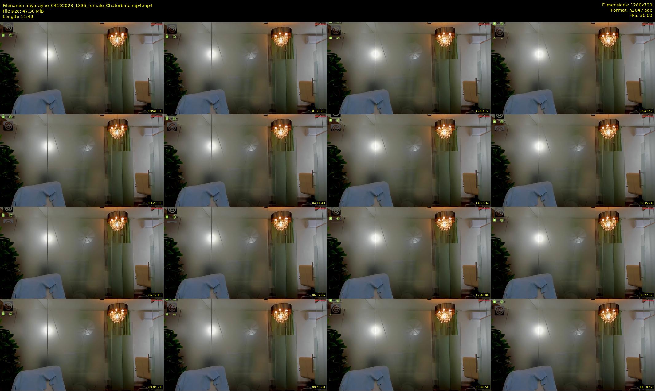 anyarayne — 12 minute Chaturbate female cam show recording, 720p, Oct 4, 2023