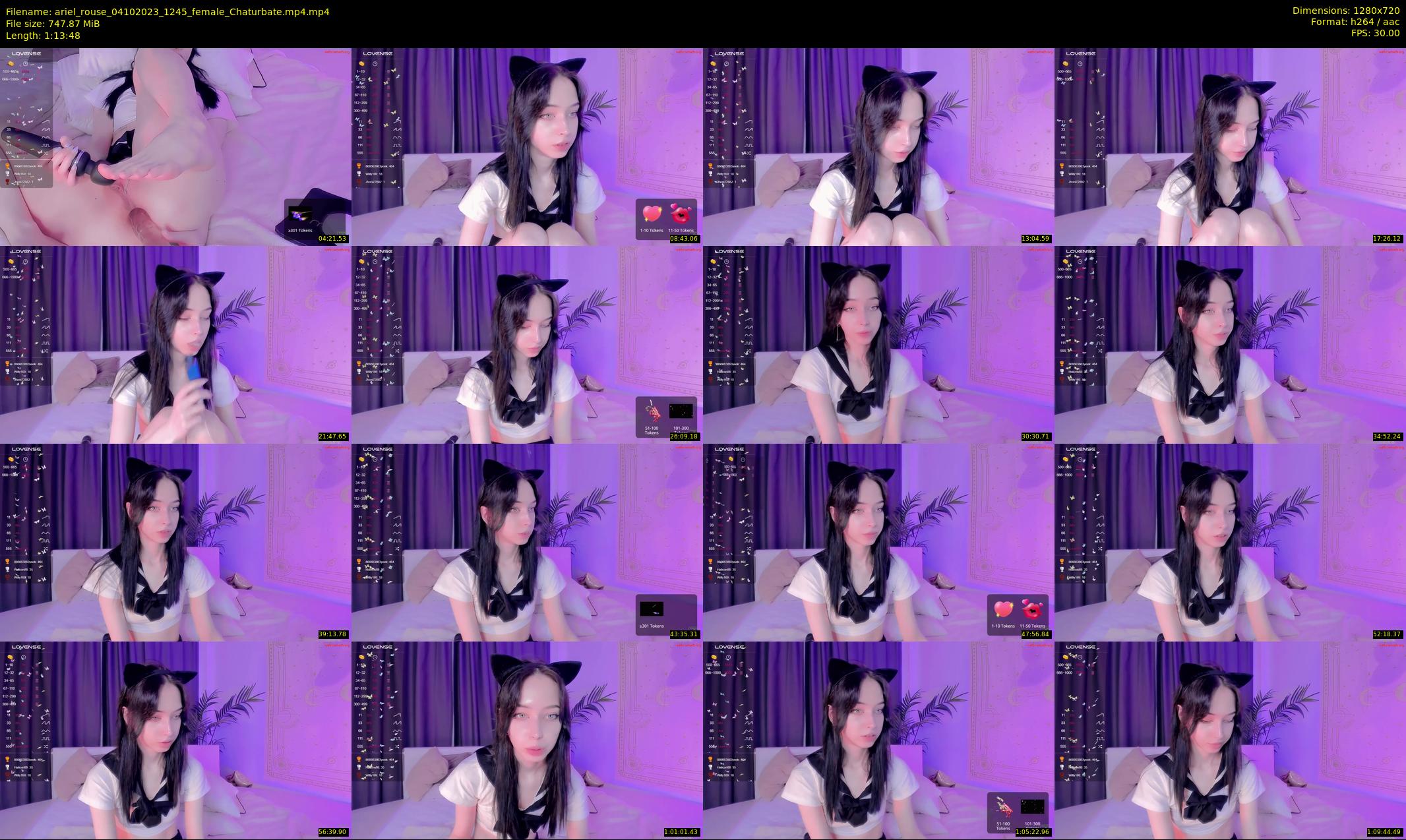 ariel_rouse — 74 minute Chaturbate female cam show recording, 720p, Oct 4, 2023