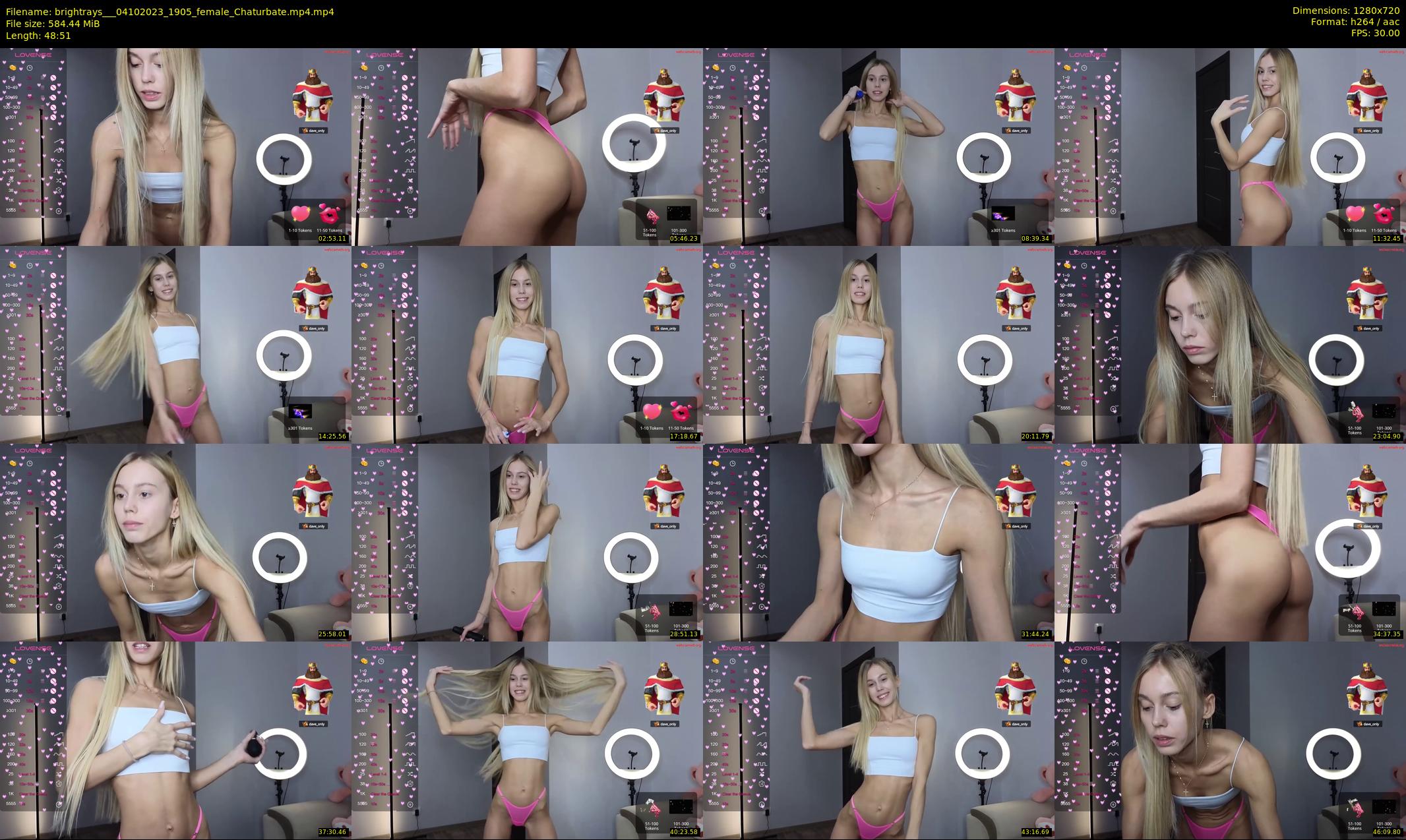 brightrays__ — 49 minute Chaturbate female cam show recording, 720p, Oct 4, 2023