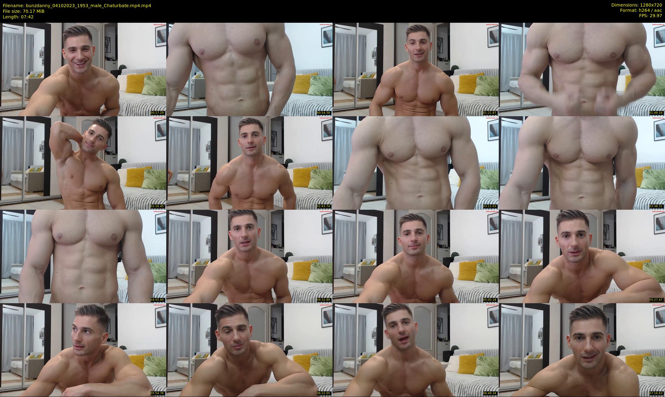 bunzdanny — 8 minute Chaturbate male cam show recording, 720p, Oct 4, 2023
