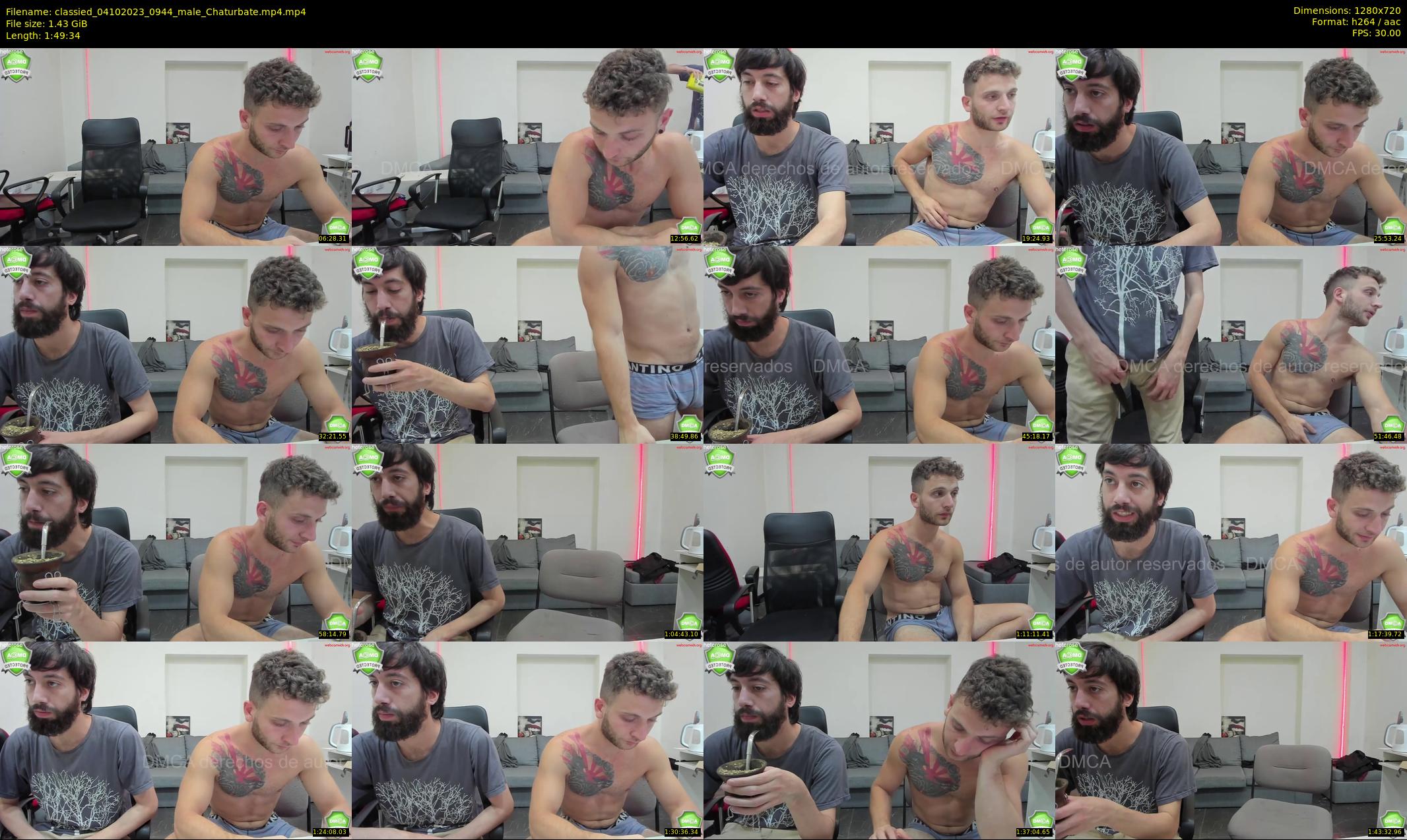 classied — 110 minute Chaturbate male cam show recording, 720p, Oct 4, 2023
