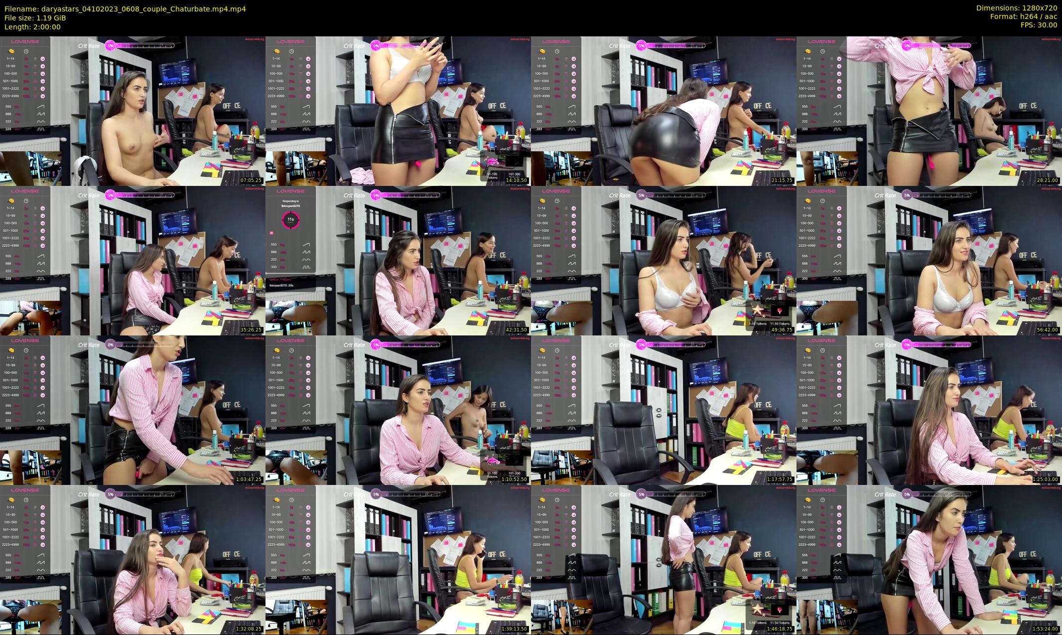 daryastars — 120 minute Chaturbate couple cam show recording, 720p, Oct 4, 2023