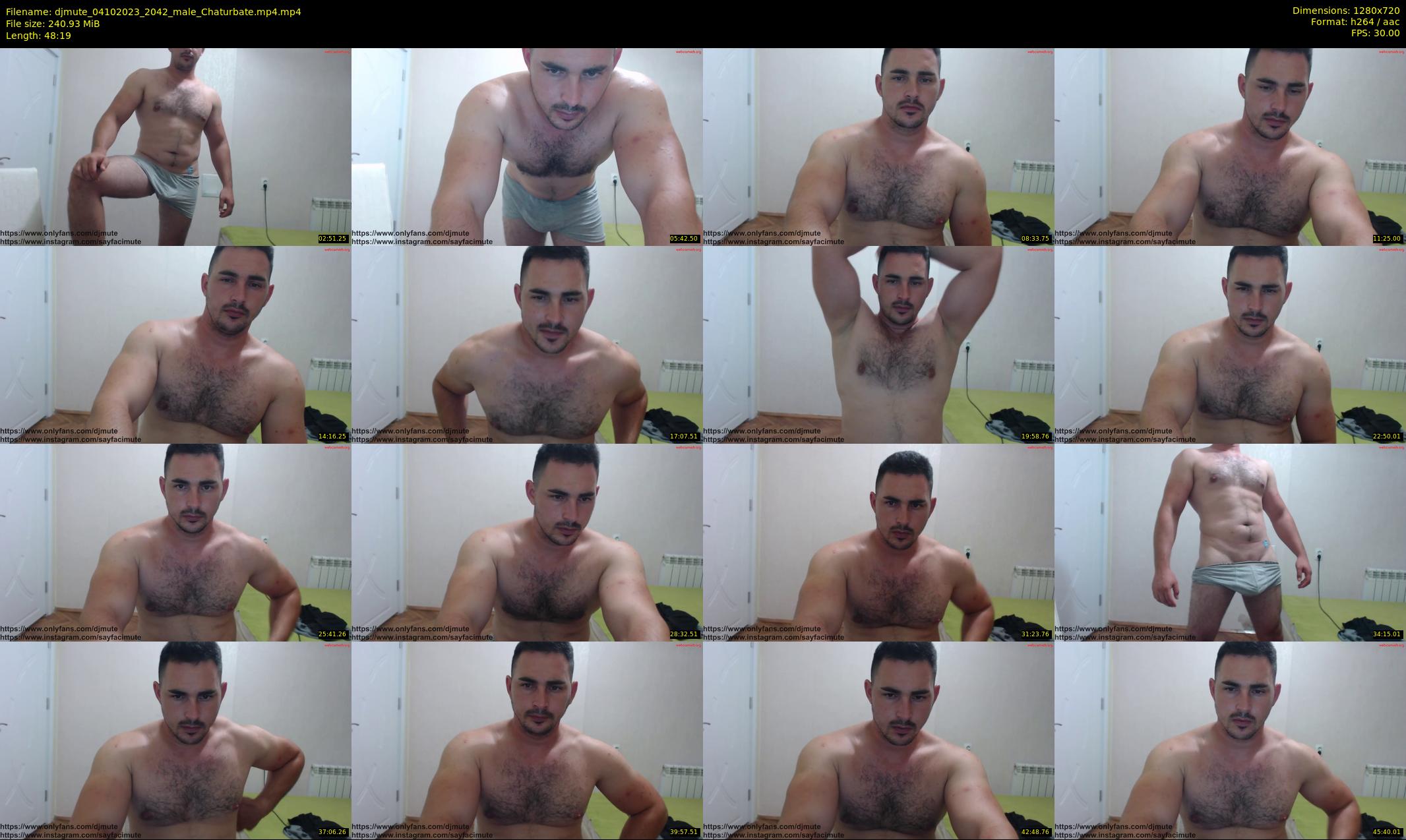 djmute — 49 minute Chaturbate male cam show recording, 720p, Oct 4, 2023