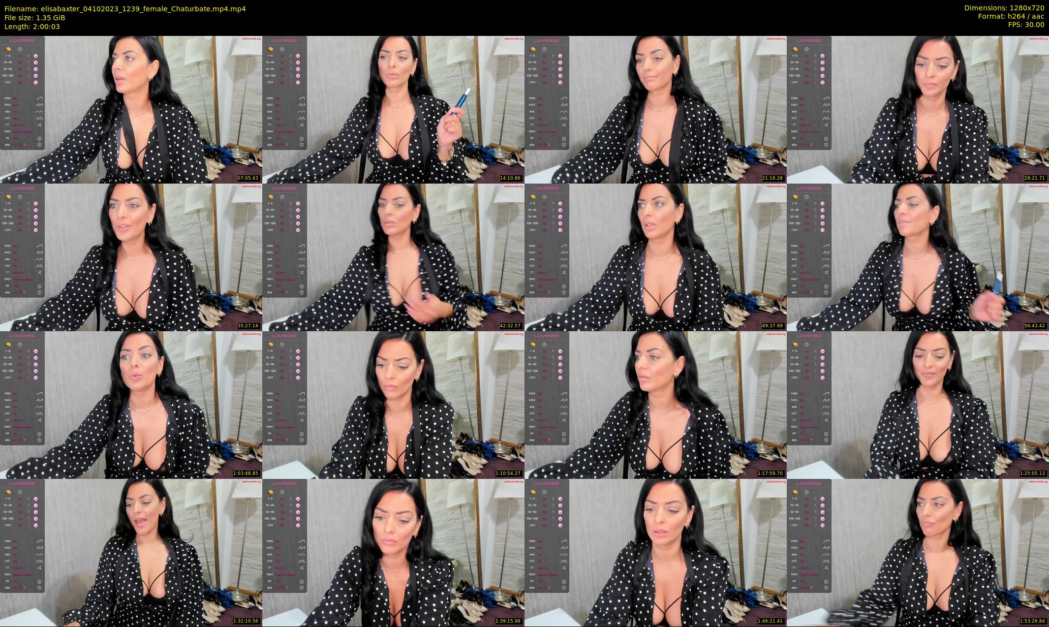 elisabaxter — 121 minute Chaturbate female cam show recording, 720p, Oct 4, 2023