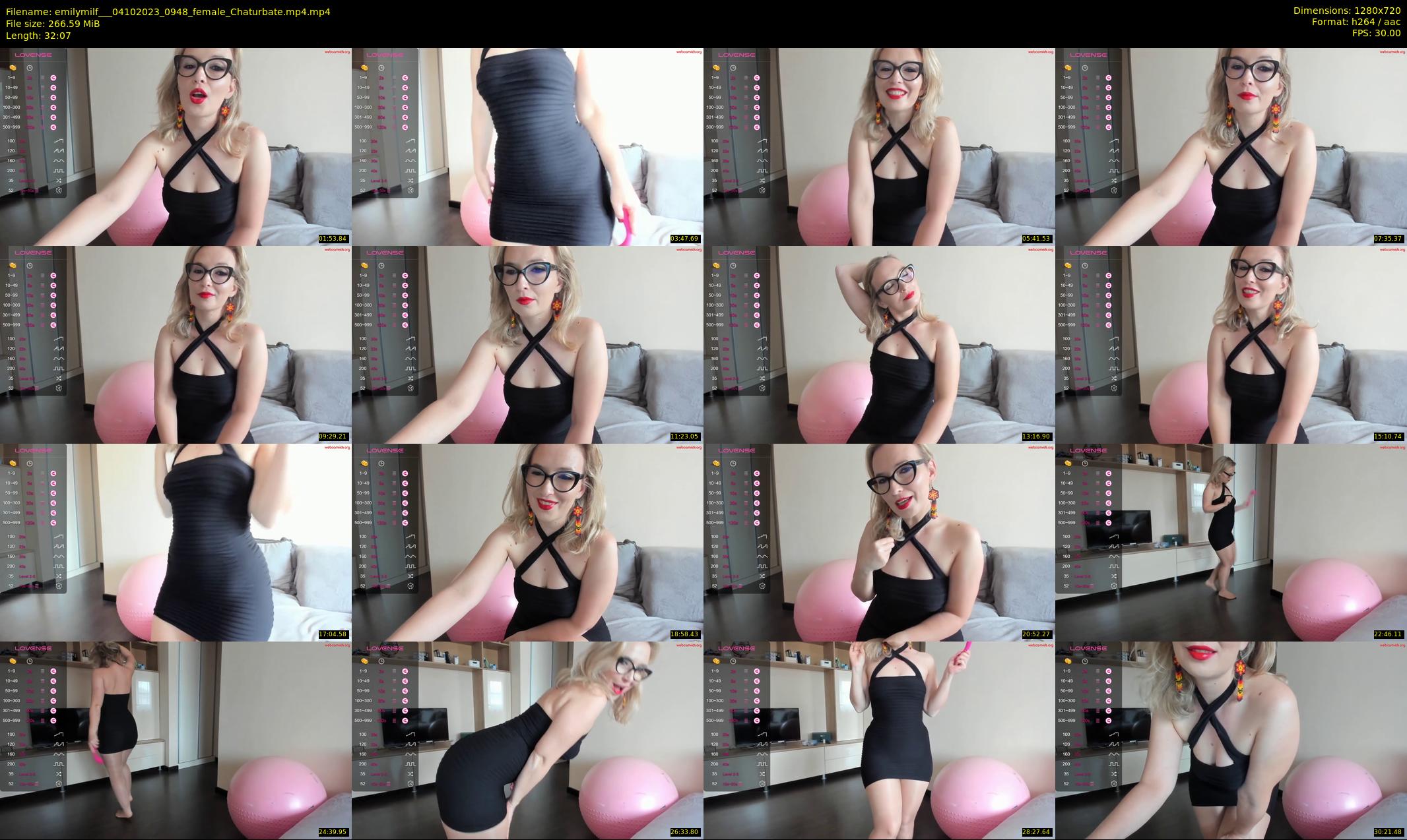 emilymilf__ — 33 minute Chaturbate female cam show recording, 720p, Oct 4, 2023