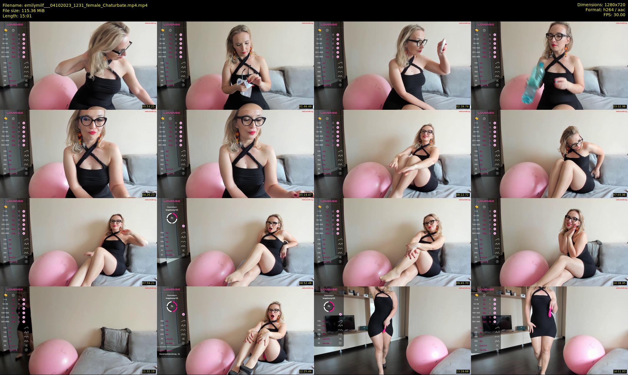 emilymilf__ — 16 minute Chaturbate female cam show recording, 720p, Oct 4, 2023