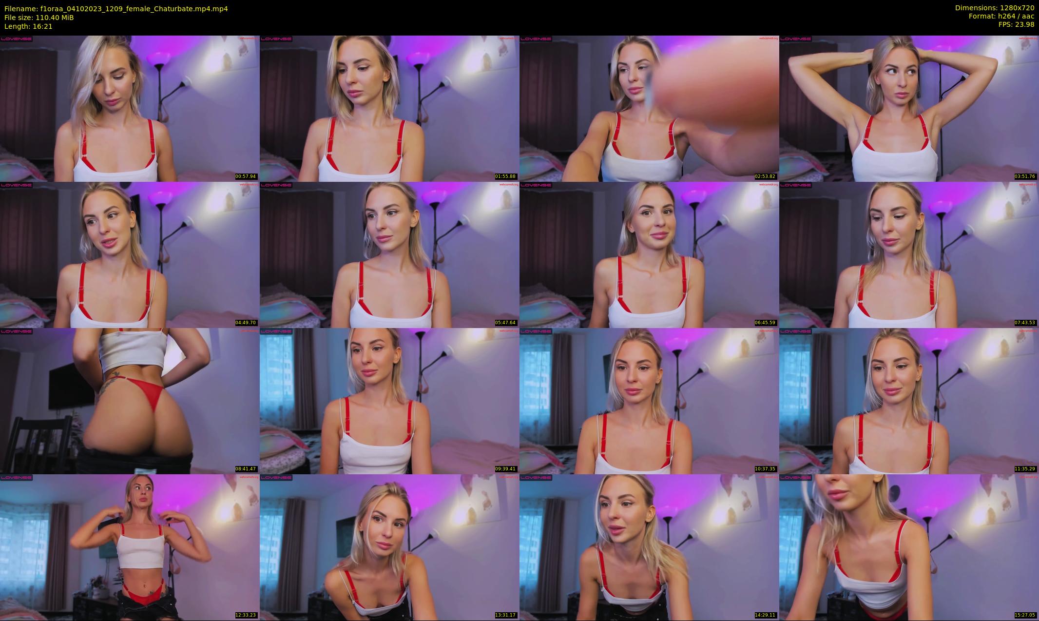 f1oraa — 17 minute Chaturbate female cam show recording, 720p, Oct 4, 2023