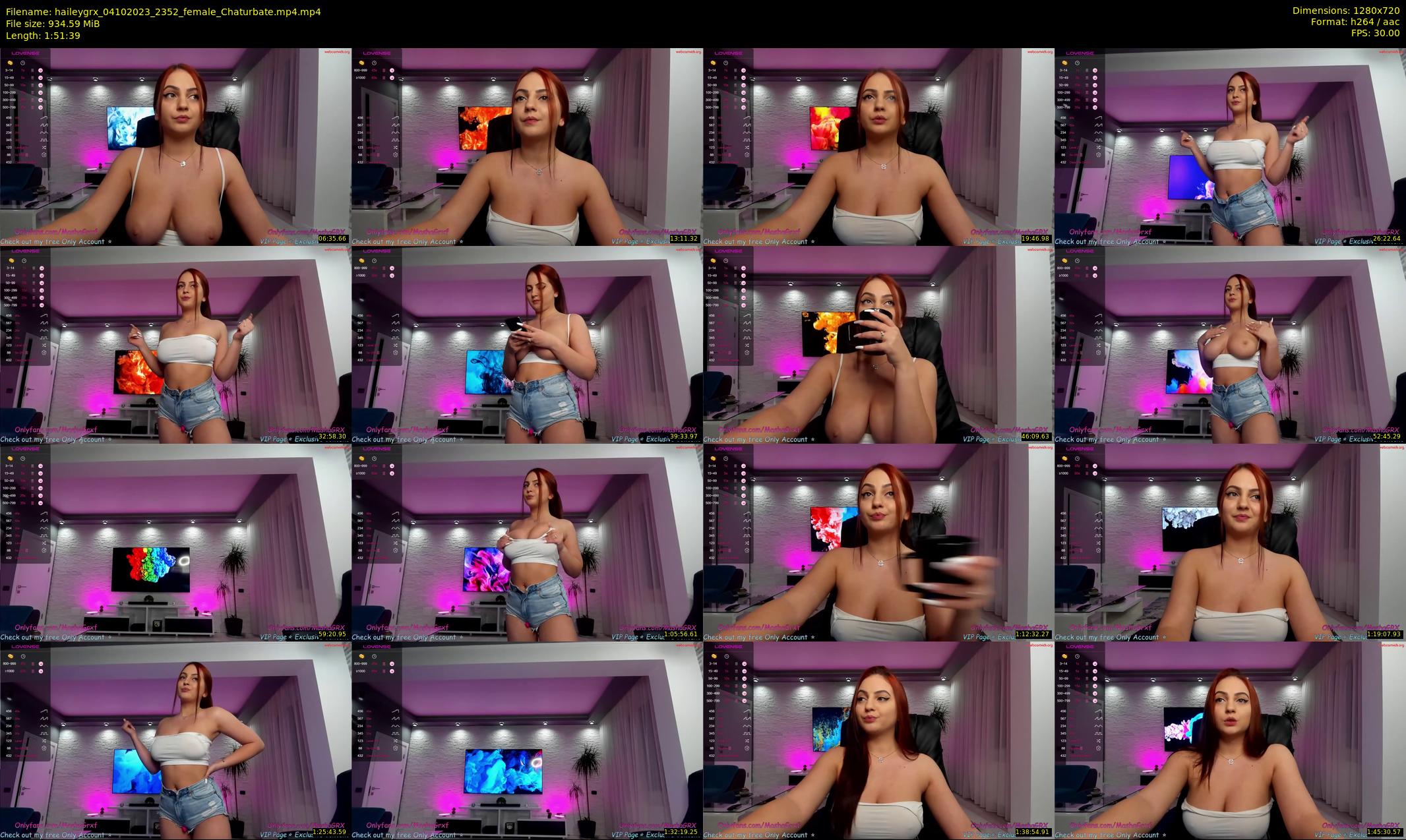 haileygrx — 112 minute Chaturbate female cam show recording, 720p, Oct 4, 2023