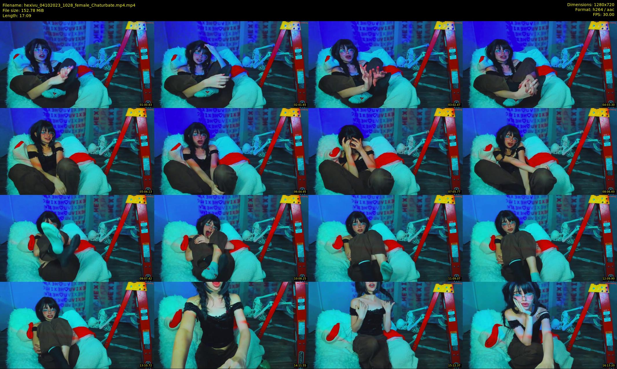hexivu — 18 minute Chaturbate female cam show recording, 720p, Oct 4, 2023