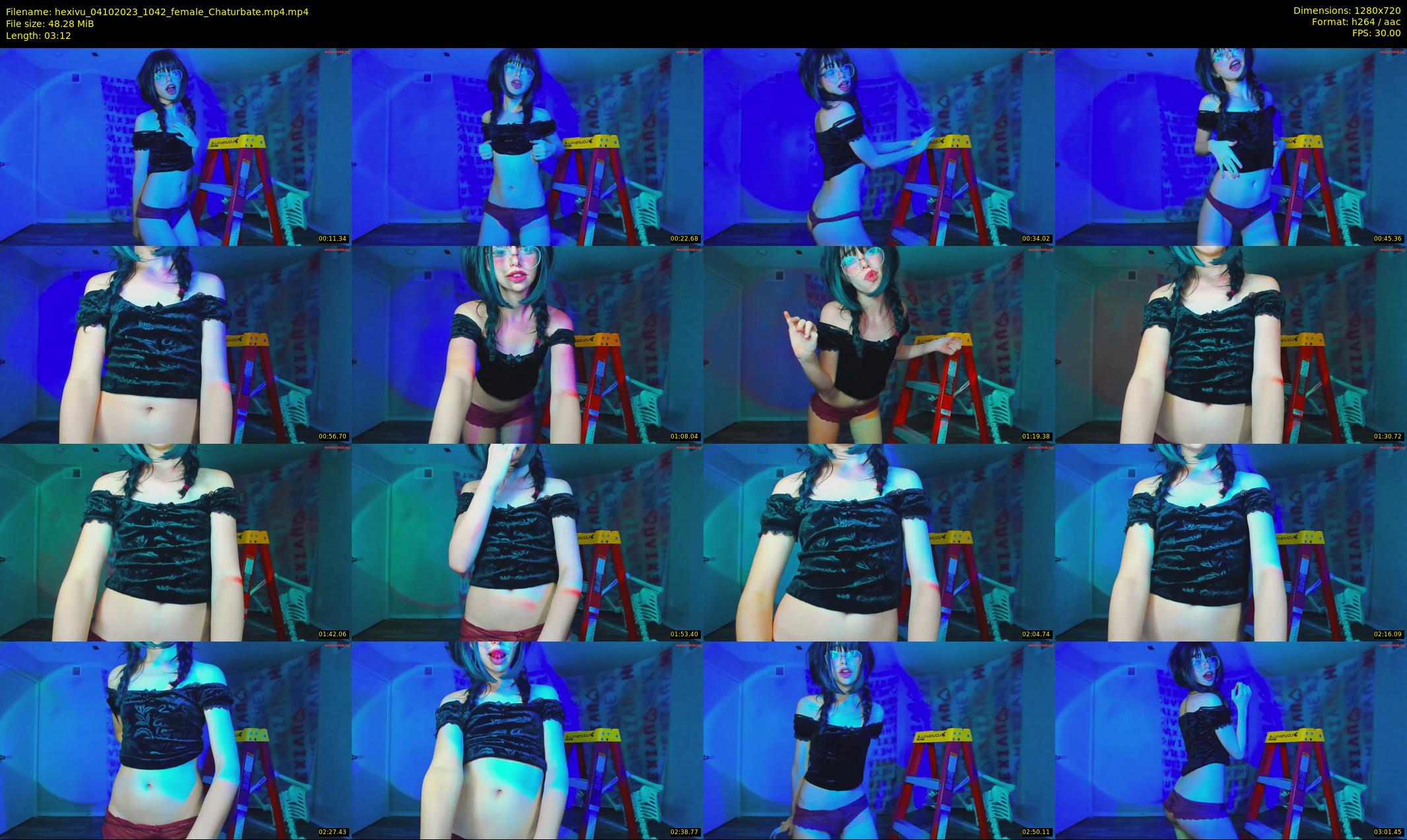 hexivu — 4 minute Chaturbate female cam show recording, 720p, Oct 4, 2023