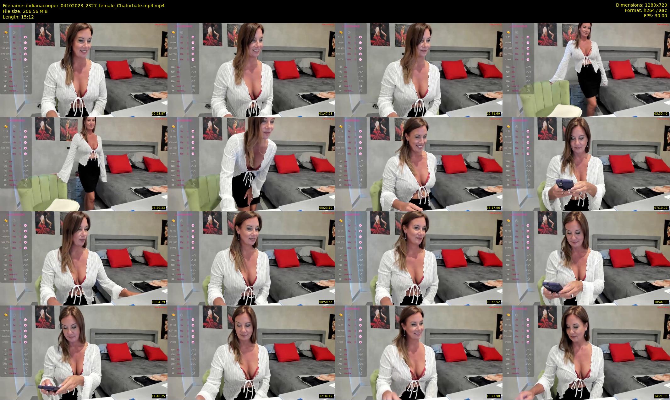 indianacooper — 16 minute Chaturbate female cam show recording, 720p, Oct 4, 2023
