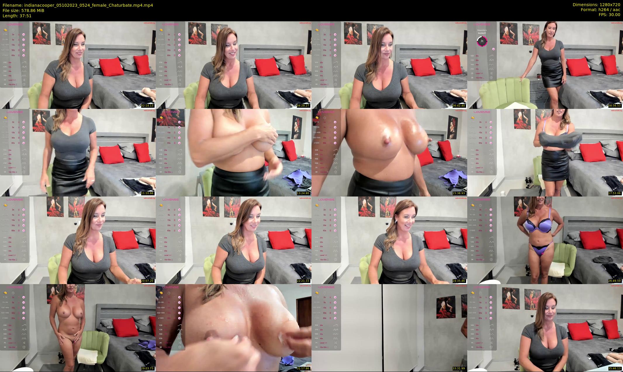 indianacooper — 38 minute Chaturbate female cam show recording, 720p, Oct 5, 2023