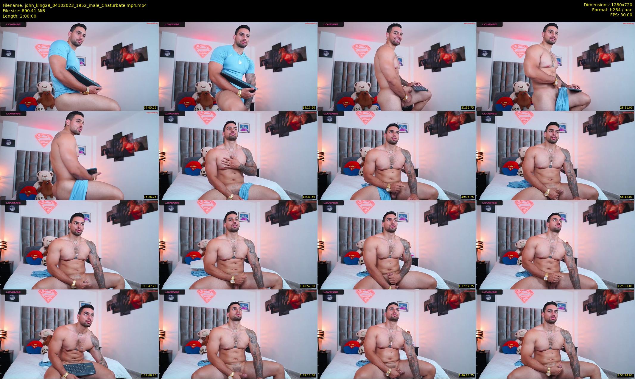 john_king29 — 120 minute Chaturbate male cam show recording, 720p, Oct 4, 2023