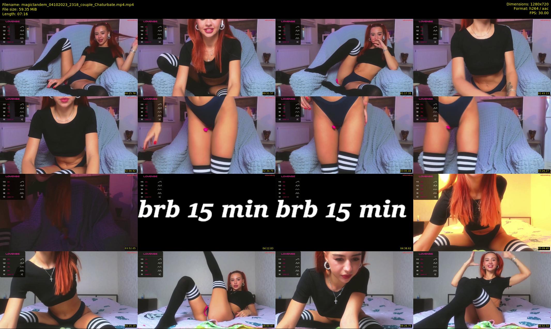 magictandem — 8 minute Chaturbate couple cam show recording, 720p, Oct 4, 2023
