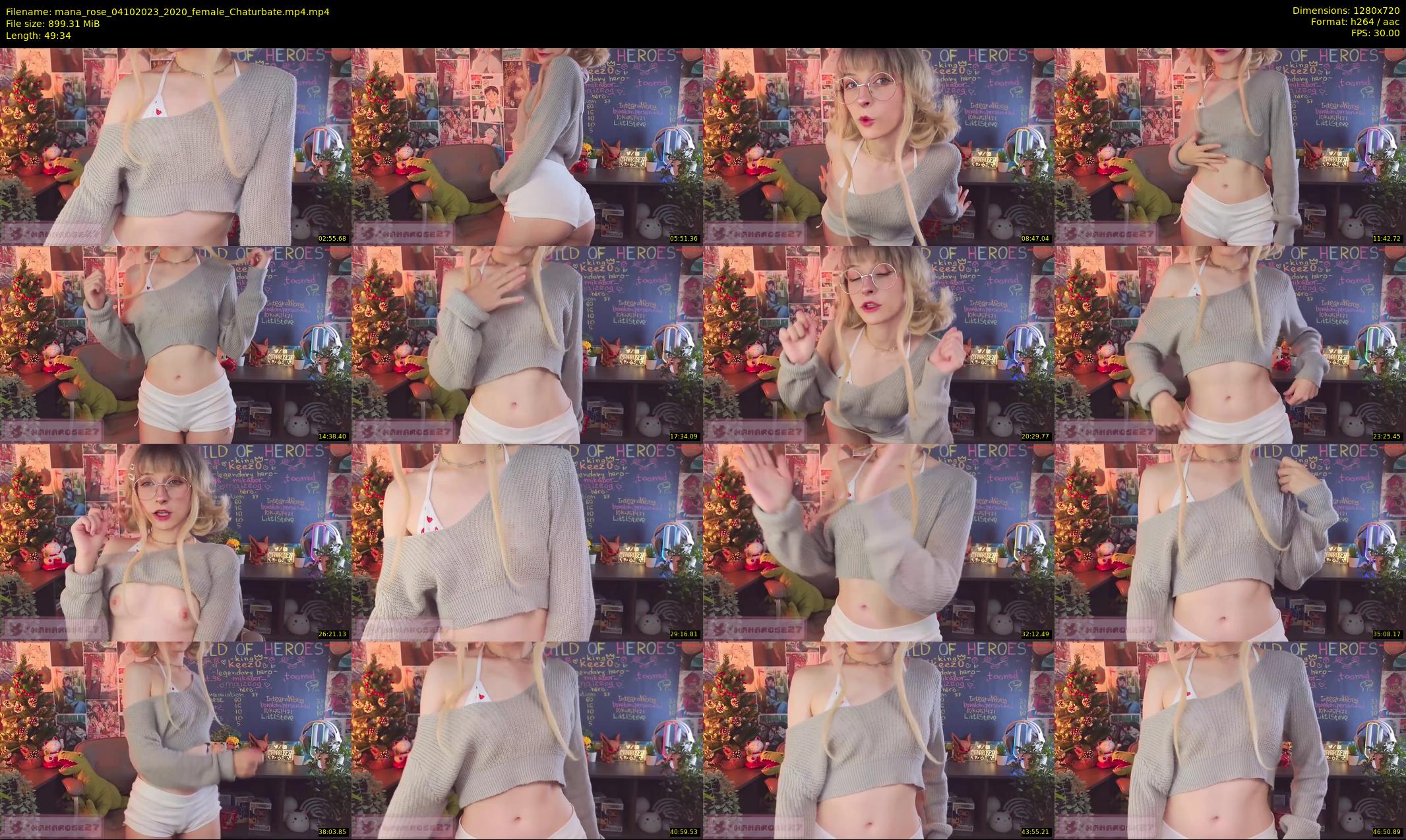 mana_rose — 50 minute Chaturbate female cam show recording, 720p, Oct 4, 2023