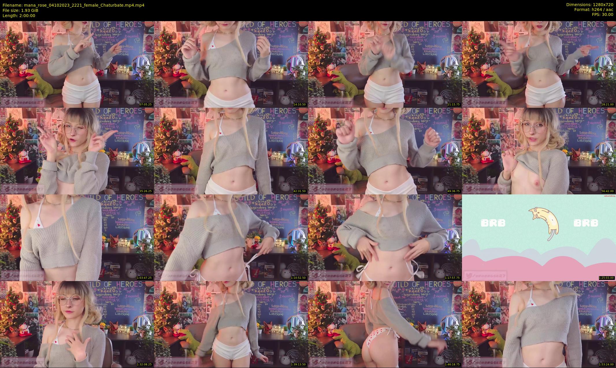 mana_rose — 120 minute Chaturbate female cam show recording, 720p, Oct 4, 2023