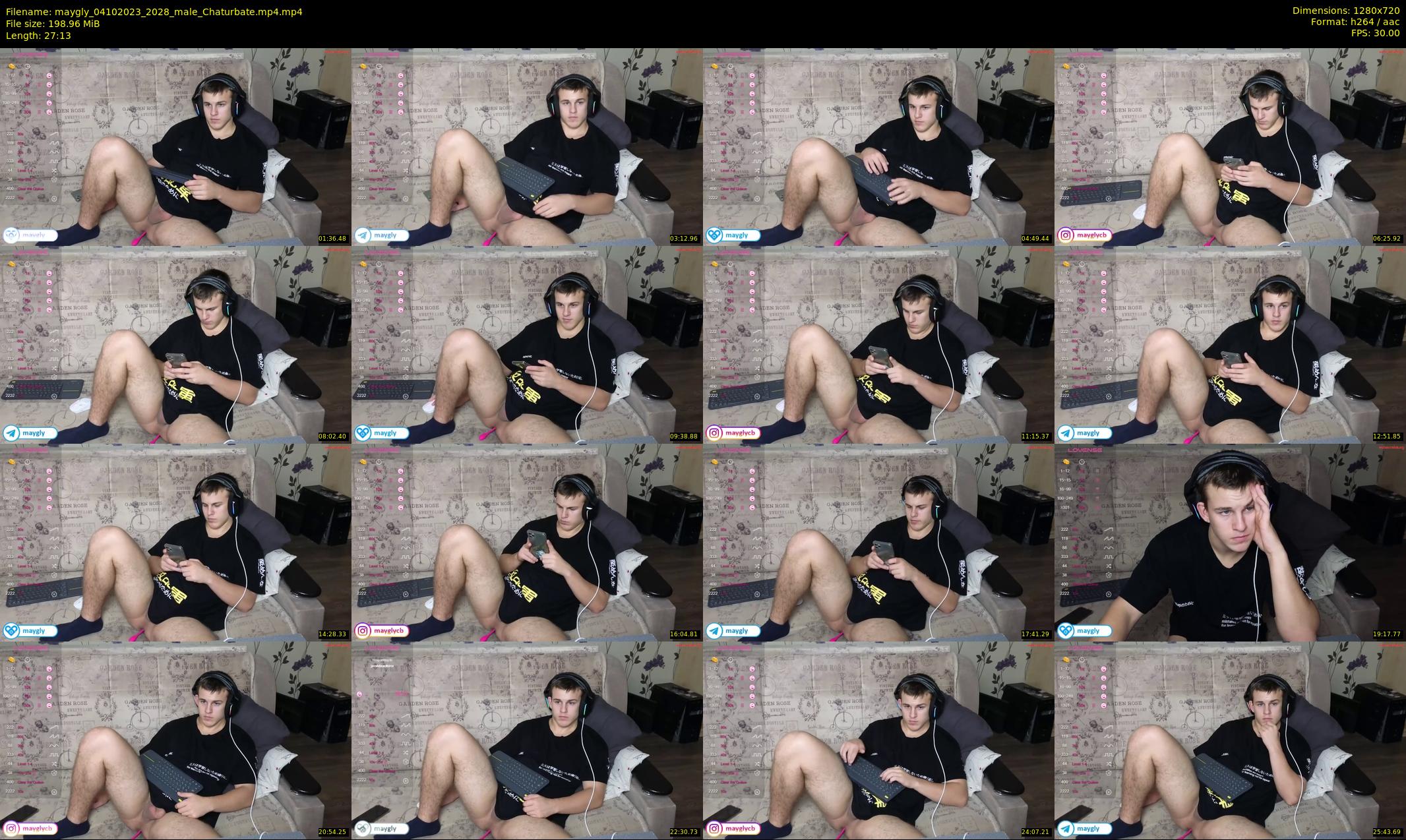 maygly — 28 minute Chaturbate male cam show recording, 720p, Oct 4, 2023