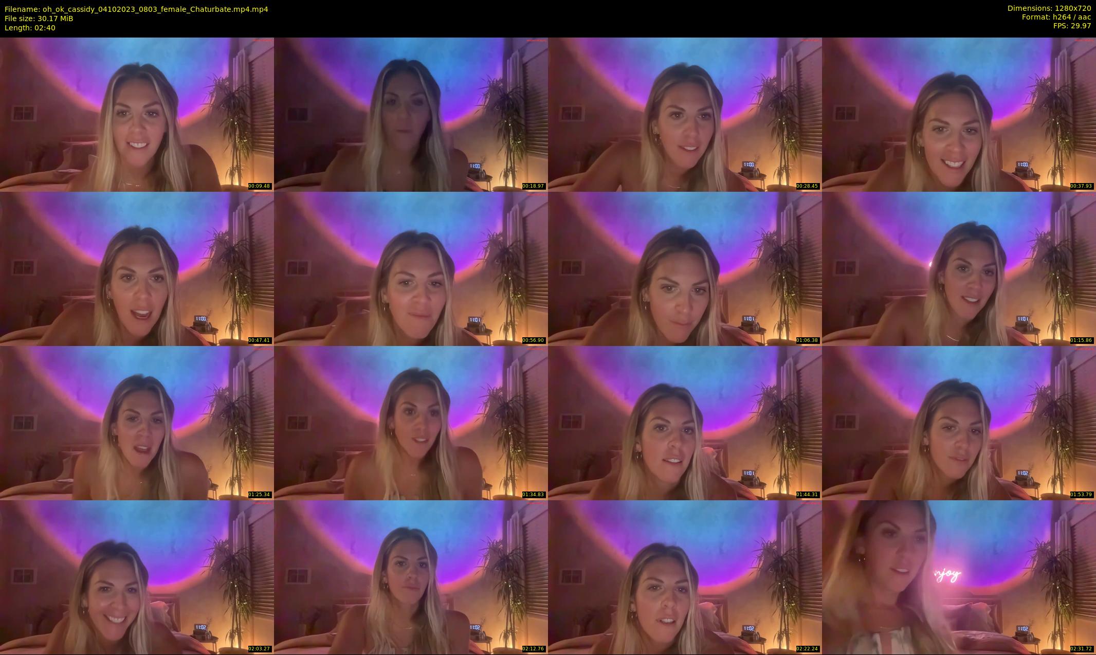 oh_ok_cassidy — 3 minute Chaturbate female cam show recording, 720p, Oct 4, 2023