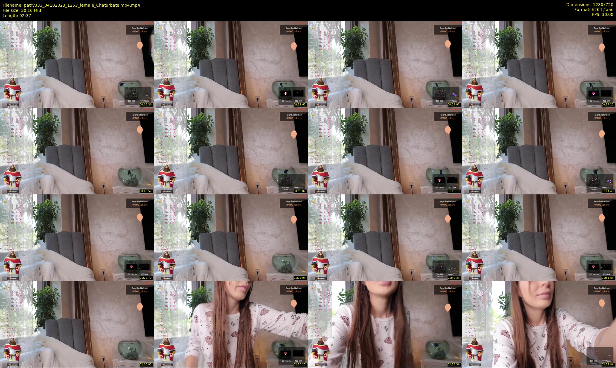 patry333 — 3 minute Chaturbate female cam show recording, 720p, Oct 4, 2023