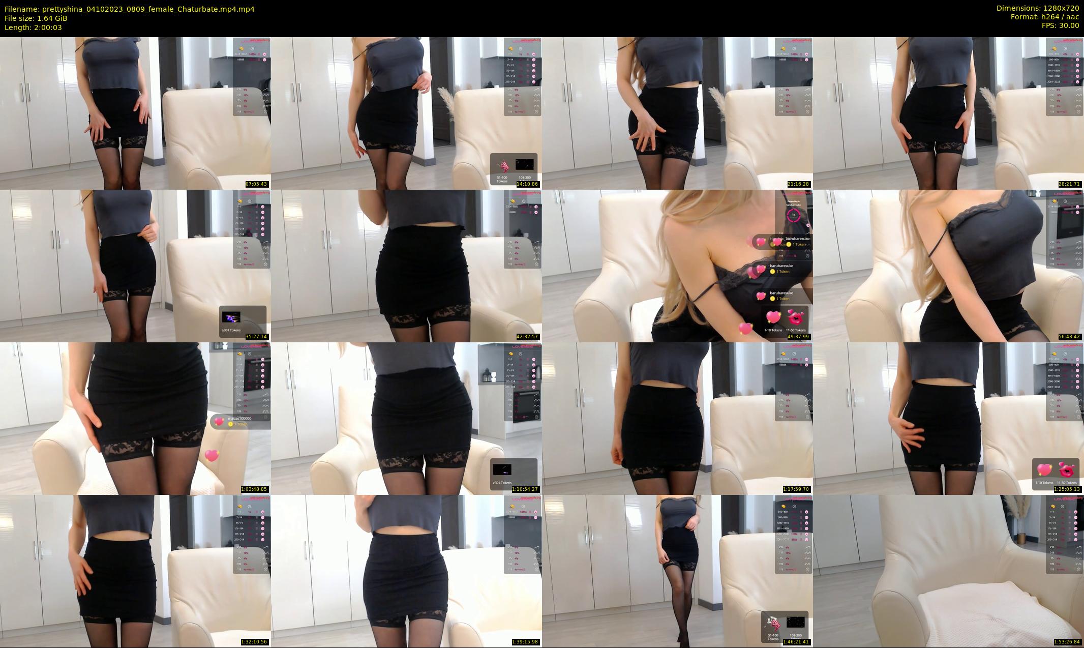prettyshina — 121 minute Chaturbate female cam show recording, 720p, Oct 4, 2023