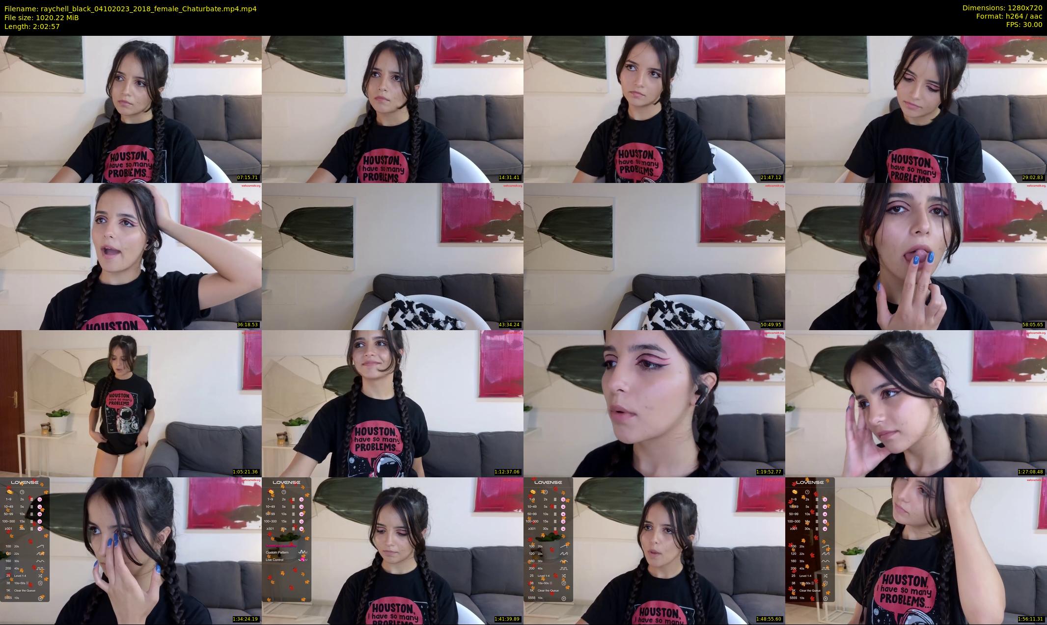 raychell_black — 123 minute Chaturbate female cam show recording, 720p, Oct 4, 2023