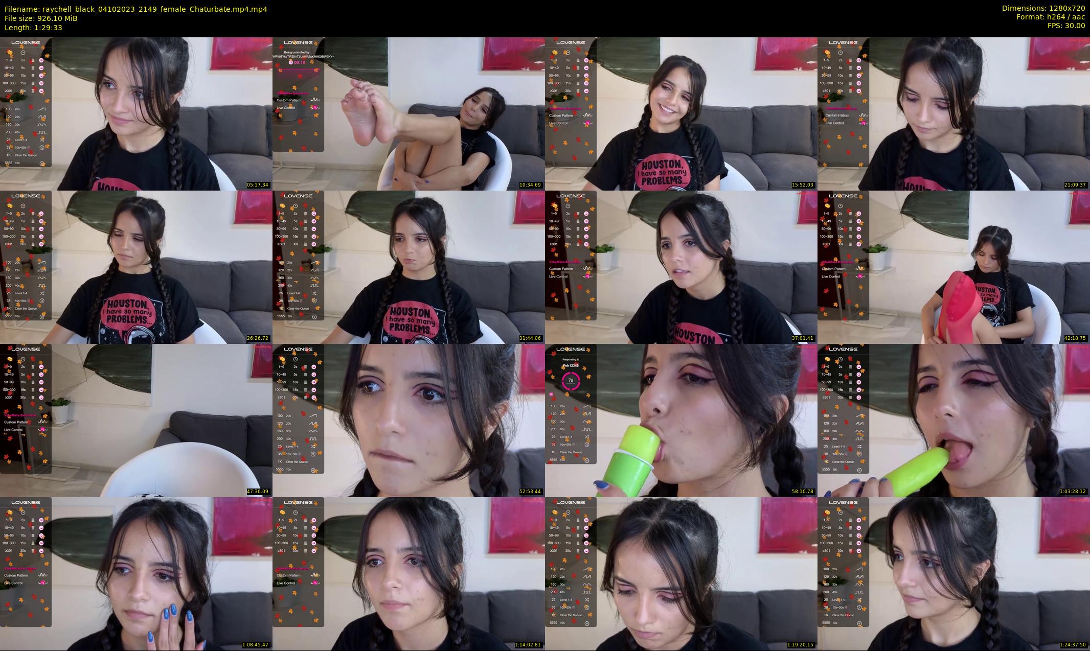 raychell_black — 90 minute Chaturbate female cam show recording, 720p, Oct 4, 2023