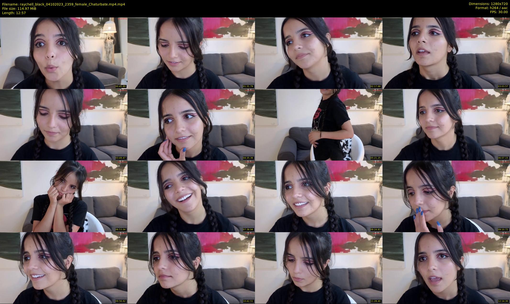 raychell_black — 13 minute Chaturbate female cam show recording, 720p, Oct 4, 2023