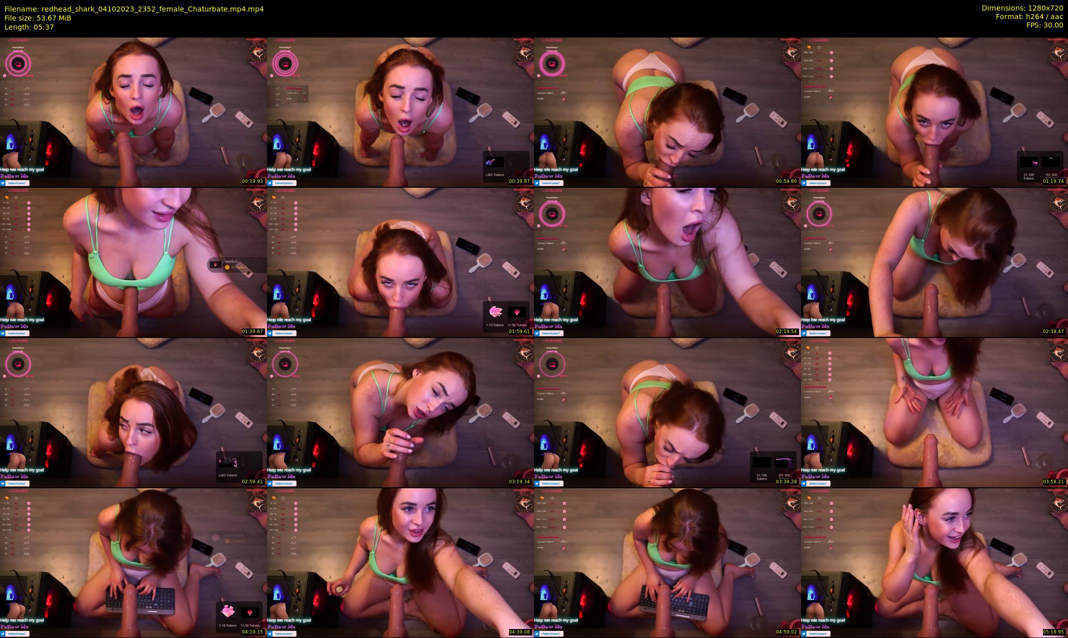 redhead_shark — 6 minute Chaturbate female cam show recording, 720p, Oct 4, 2023