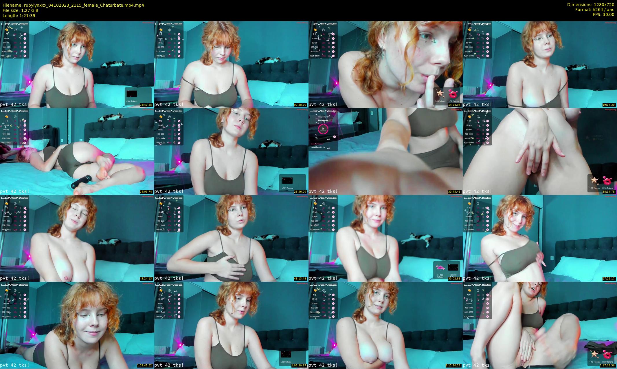 rubylynxxx — 82 minute Chaturbate female cam show recording, 720p, Oct 4, 2023