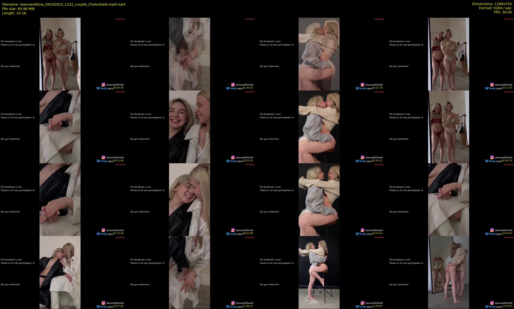 seeunexttime — 15 minute Chaturbate couple cam show recording, 720p, Oct 4, 2023