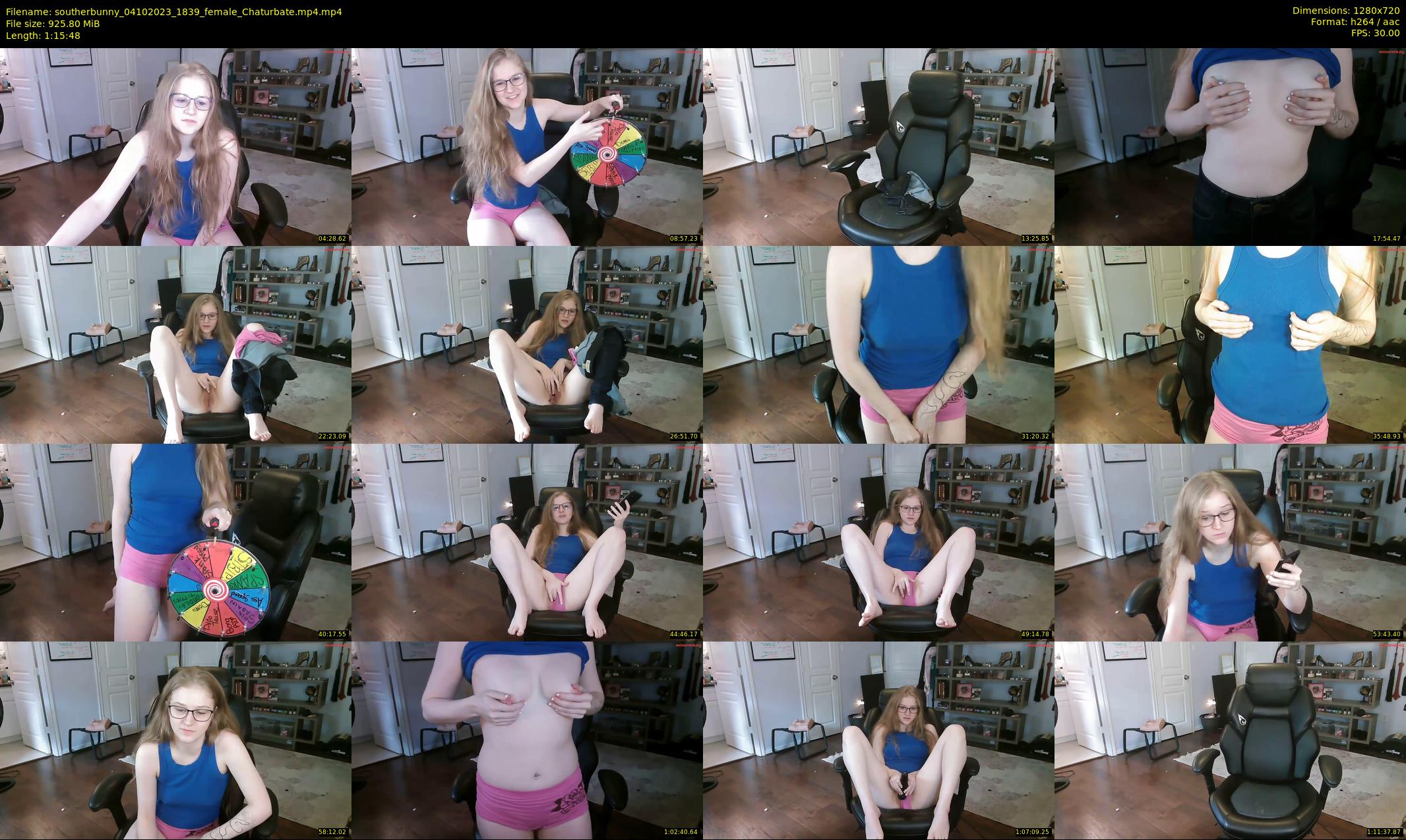 southerbunny — 76 minute Chaturbate female cam show recording, 720p, Oct 4, 2023