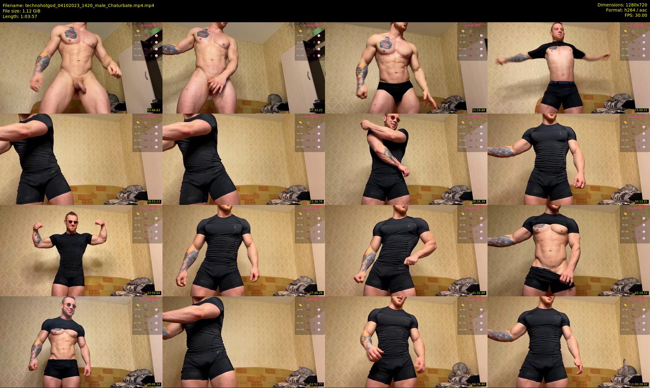 technohotgod — 64 minute Chaturbate male cam show recording, 720p, Oct 4, 2023