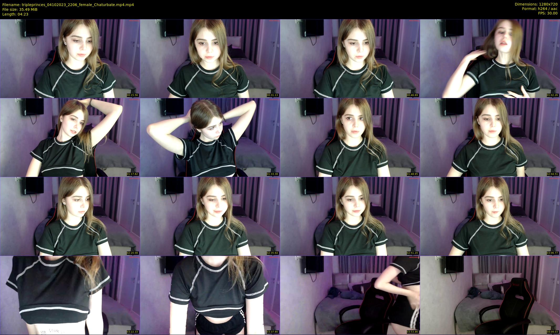 tripleprinces — 5 minute Chaturbate female cam show recording, 720p, Oct 4, 2023