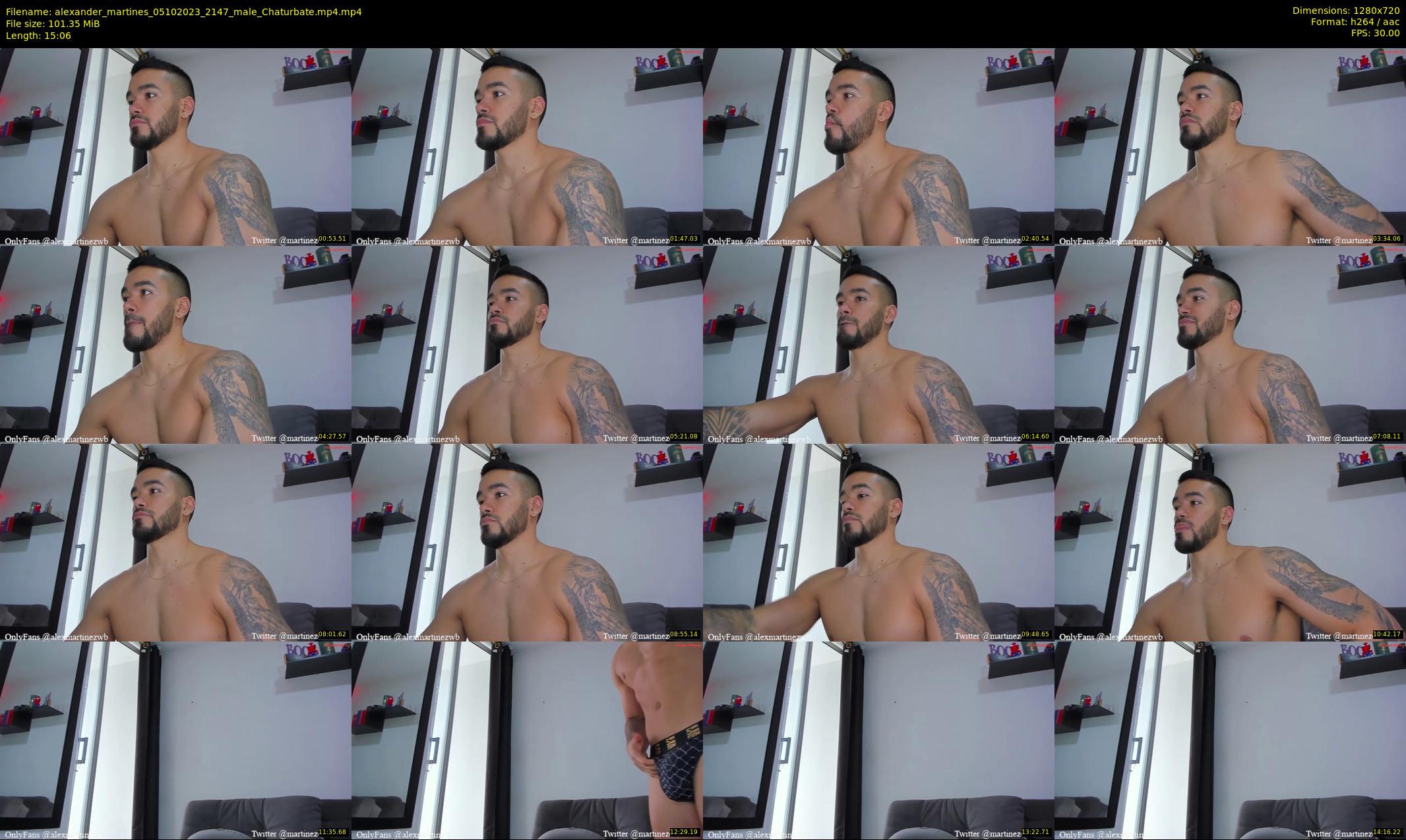alexander_martines — 16 minute Chaturbate male cam show recording, 720p, Oct 5, 2023