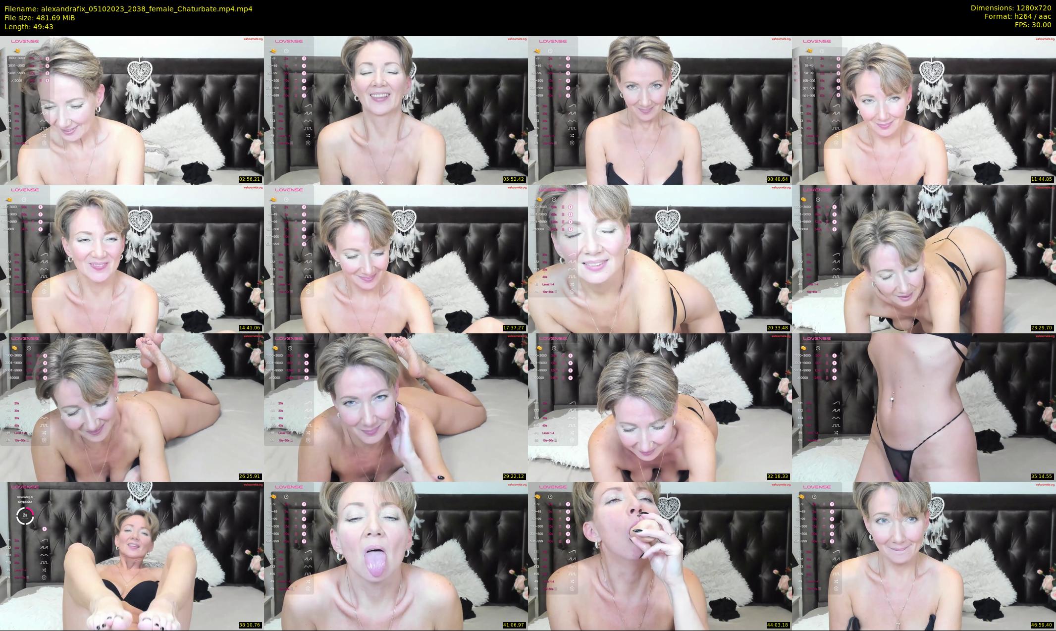 alexandrafix — 50 minute Chaturbate female cam show recording, 720p, Oct 5, 2023