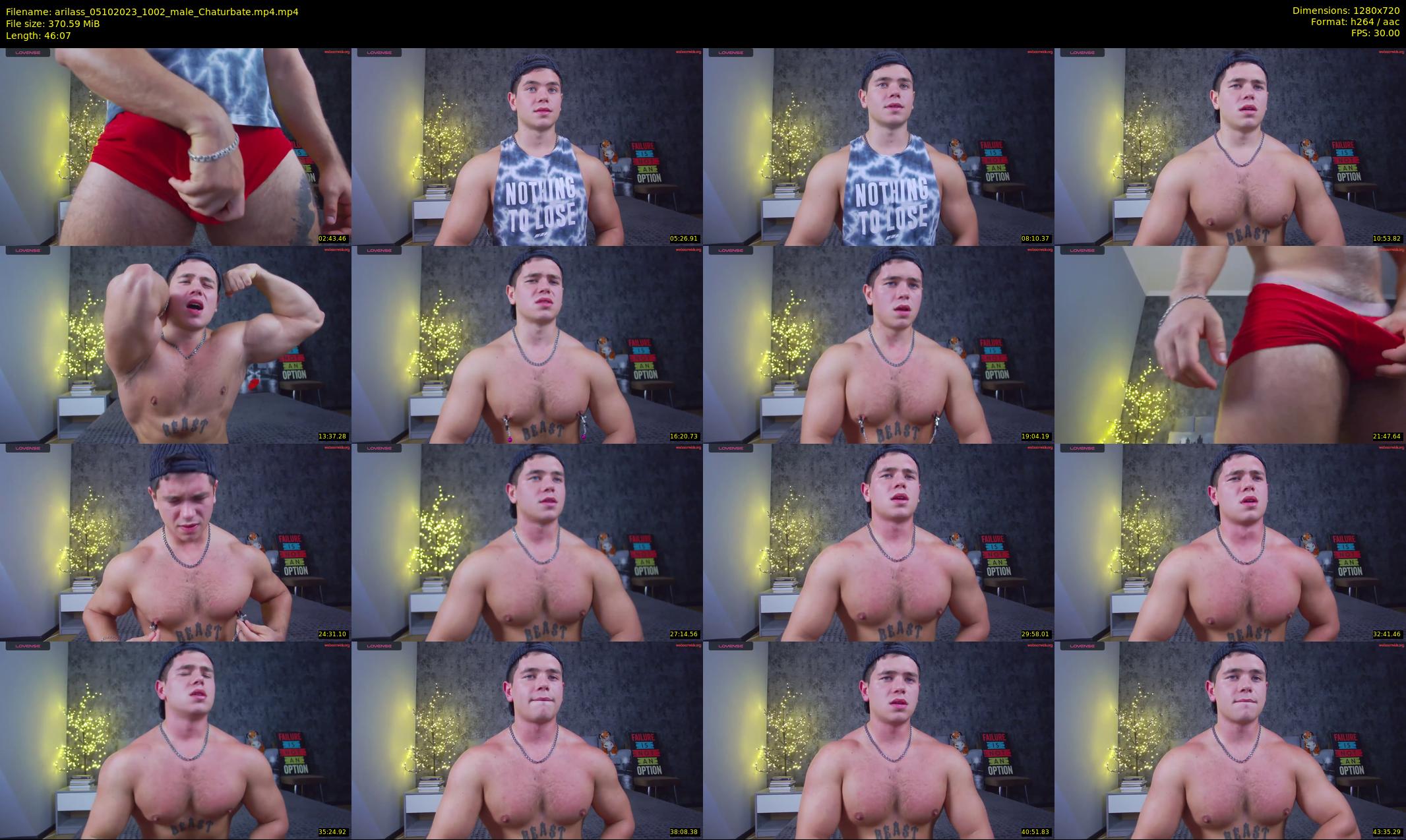 arilass — 47 minute Chaturbate male cam show recording, 720p, Oct 5, 2023