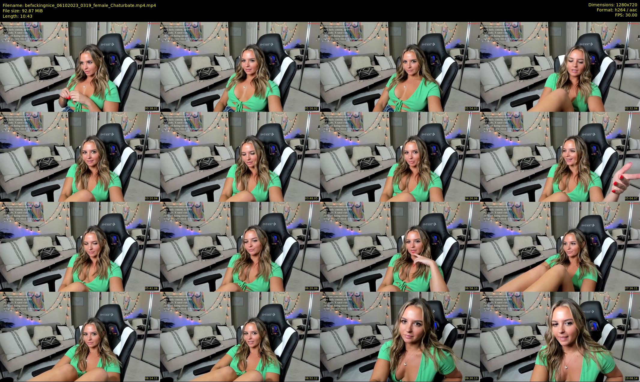 befxckingnice — 11 minute Chaturbate female cam show recording, 720p, Oct 6, 2023