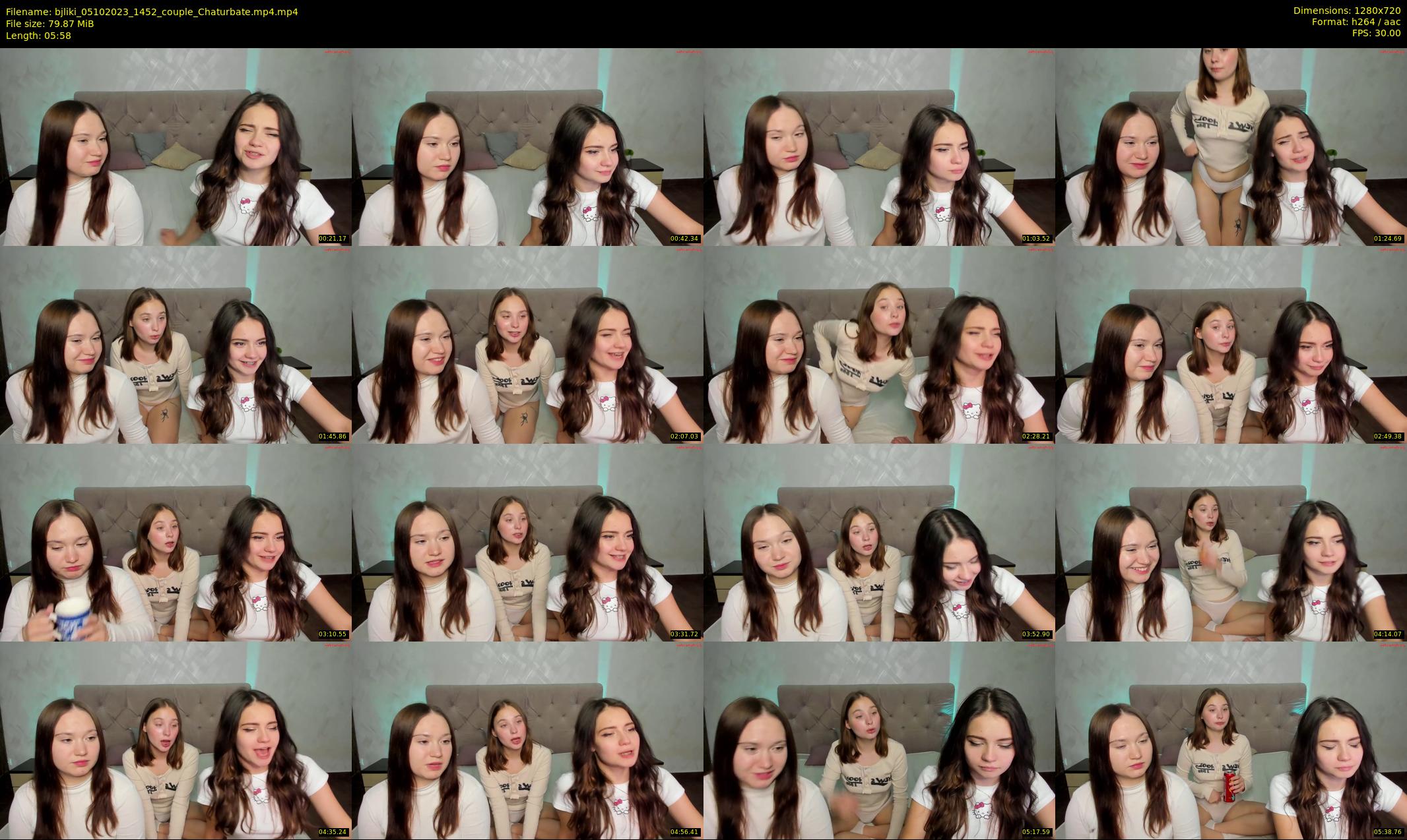 bjliki — 6 minute Chaturbate couple cam show recording, 720p, Oct 5, 2023