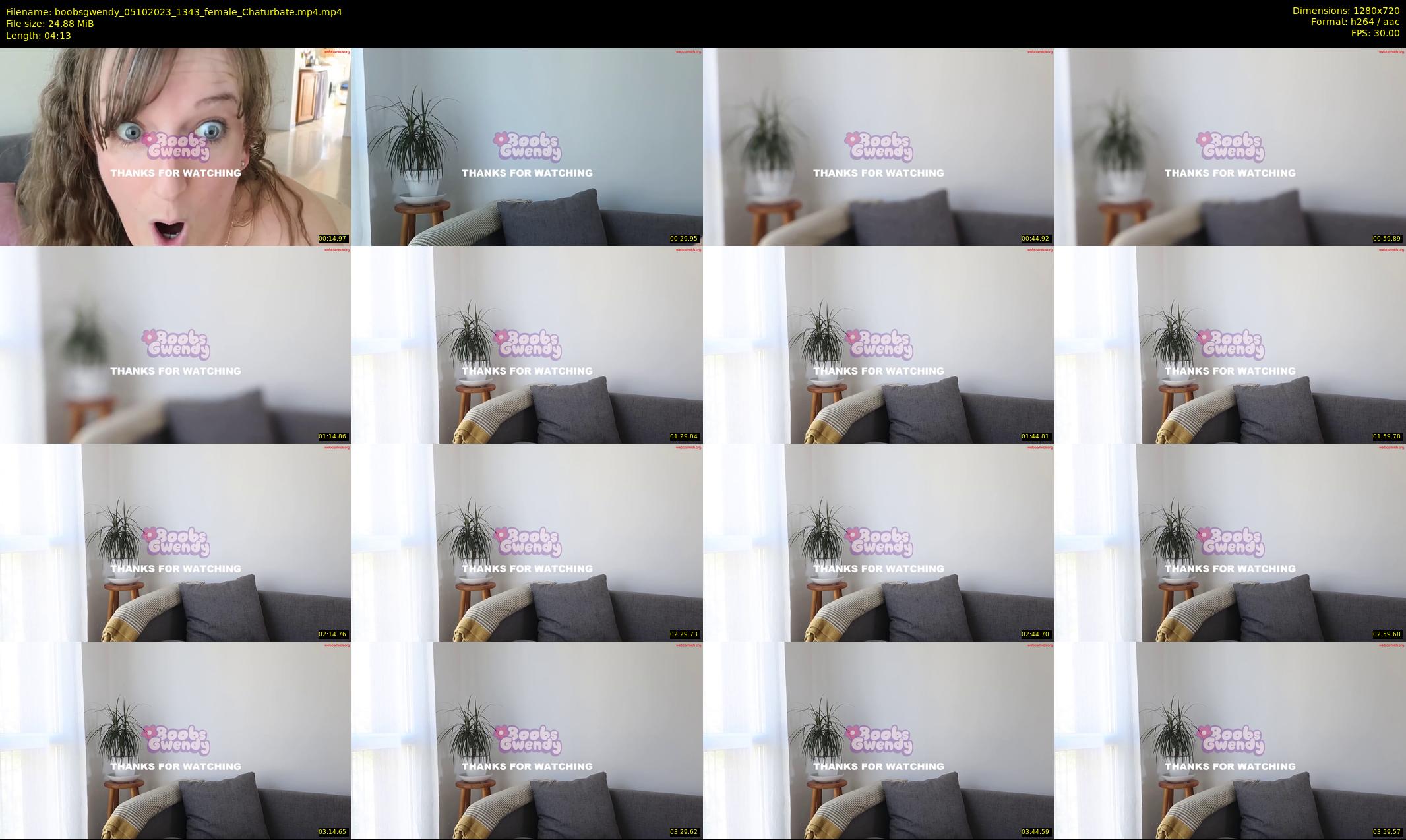boobsgwendy — 5 minute Chaturbate female cam show recording, 720p, Oct 5, 2023