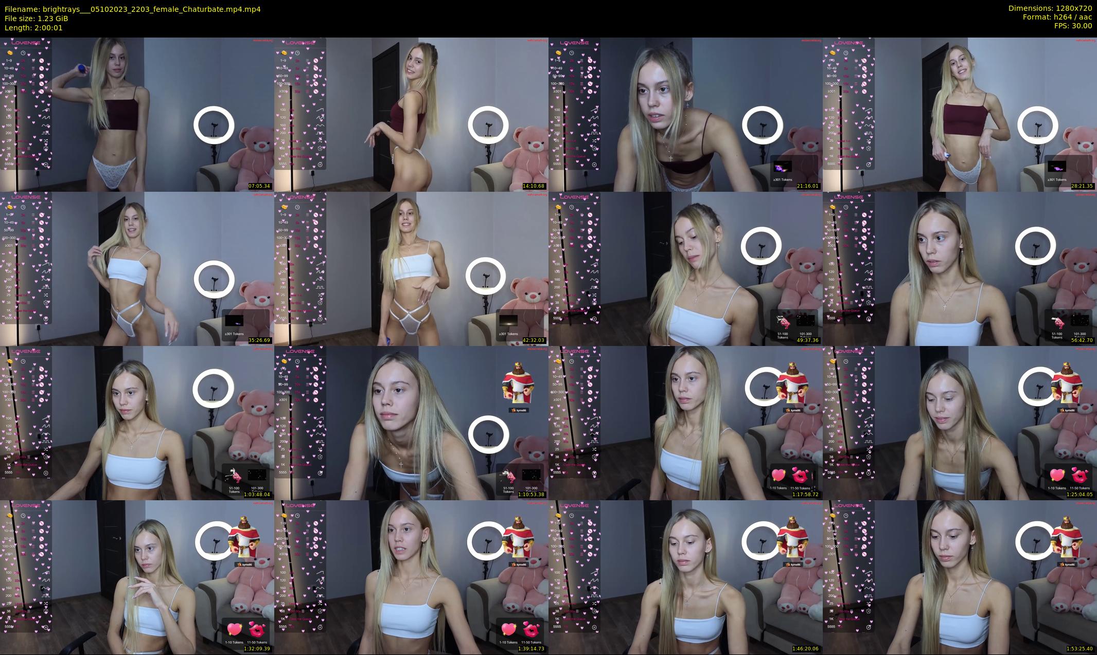 brightrays__ — 121 minute Chaturbate female cam show recording, 720p, Oct 5, 2023
