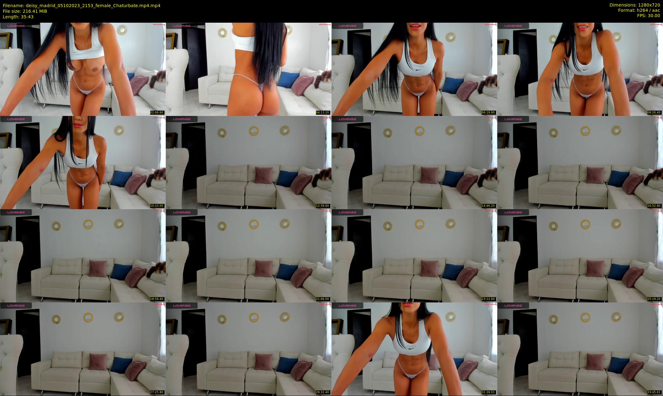 deisy_madrid — 36 minute Chaturbate female cam show recording, 720p, Oct 5, 2023