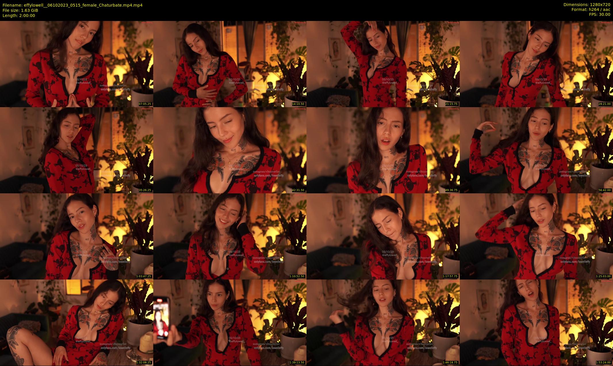 effylowell_ — 120 minute Chaturbate female cam show recording, 720p, Oct 6, 2023