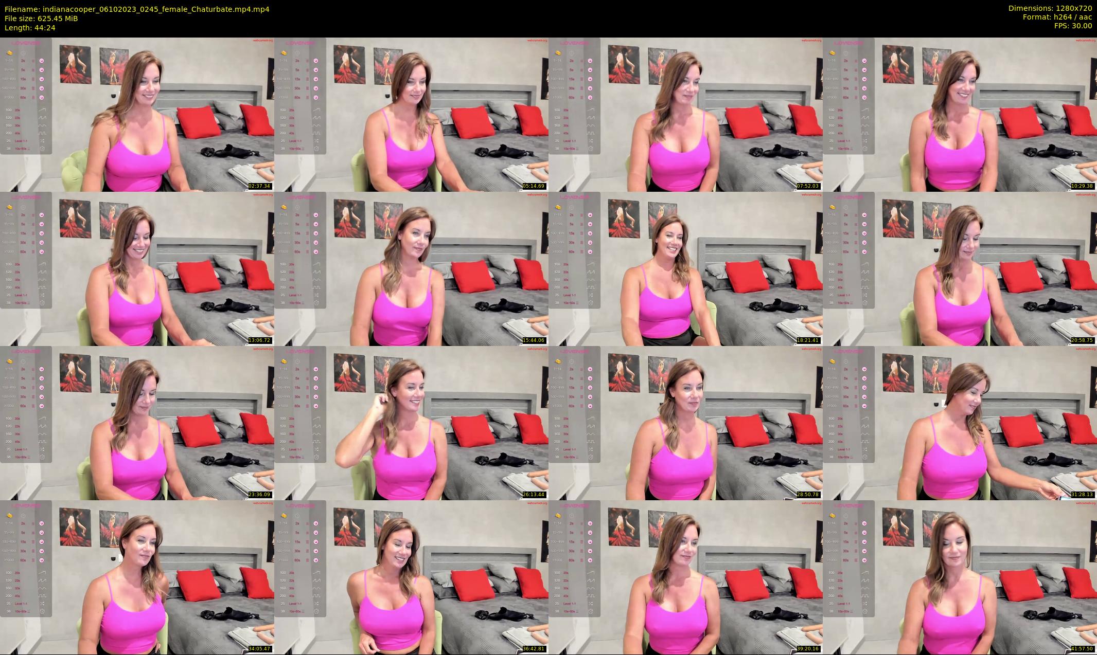 indianacooper — 45 minute Chaturbate female cam show recording, 720p, Oct 6, 2023