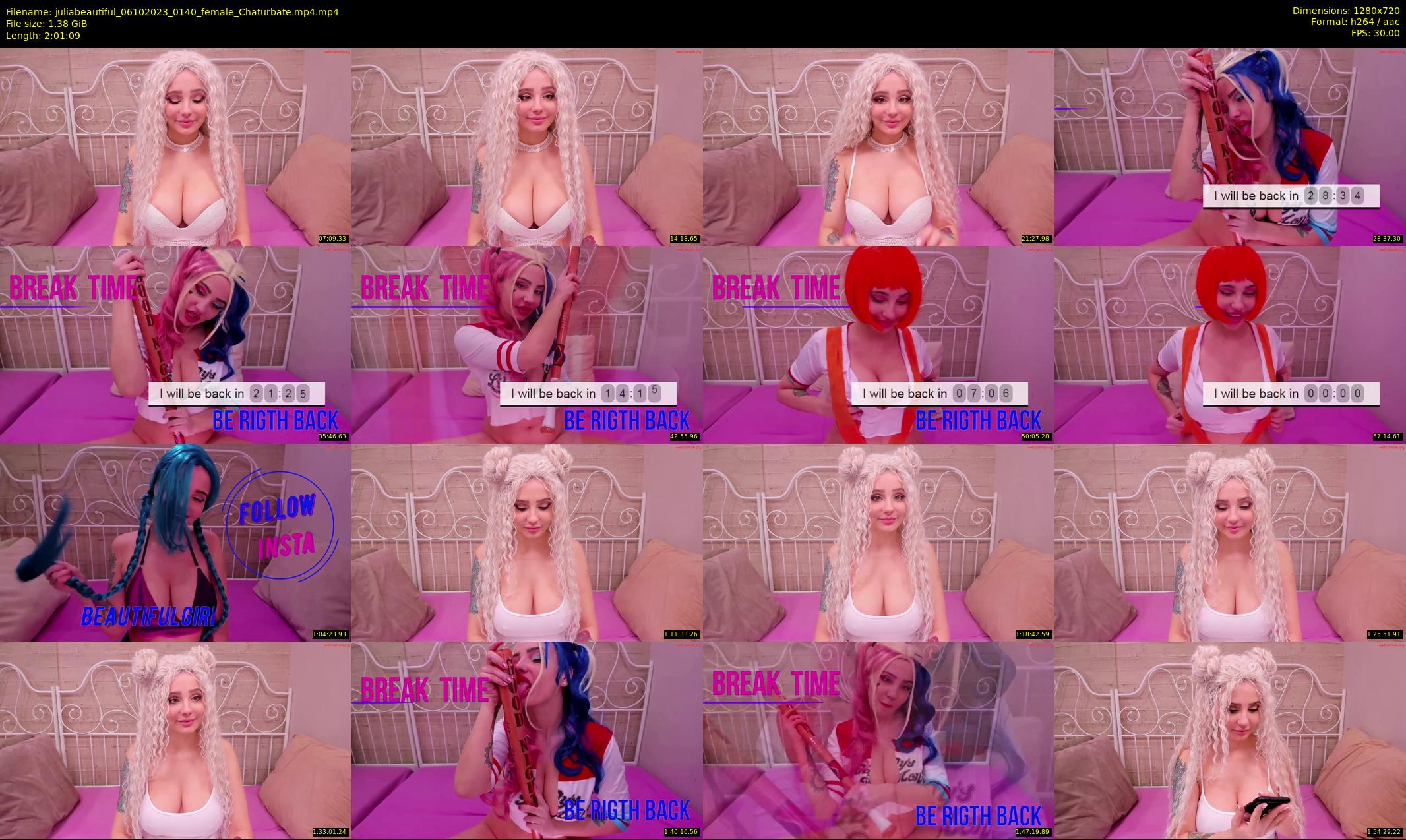 juliabeautiful — 122 minute Chaturbate female cam show recording, 720p, Oct 6, 2023
